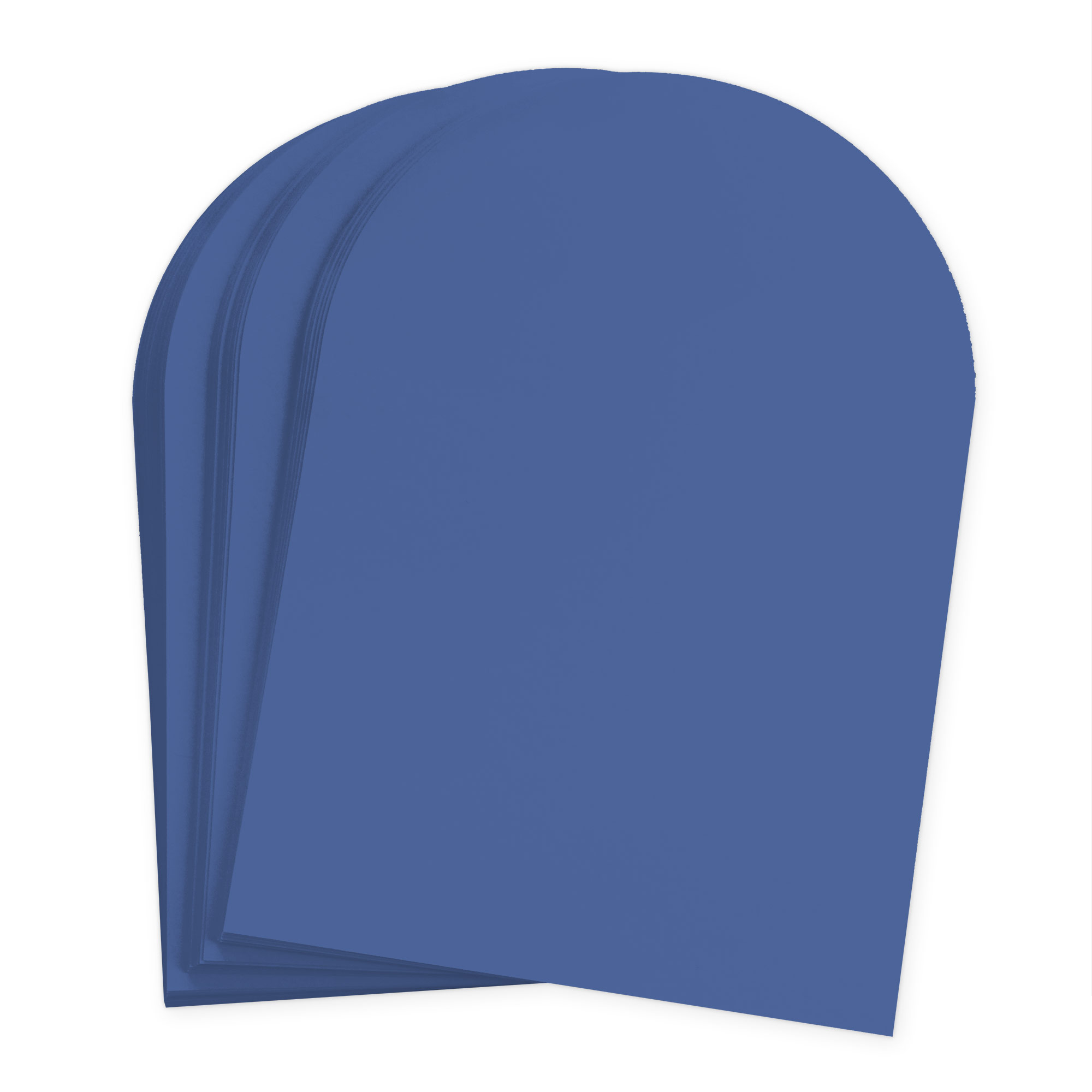 Recycled Blue Arch Shaped Card - A7 Gmund Used (9) 5 x 7 111C