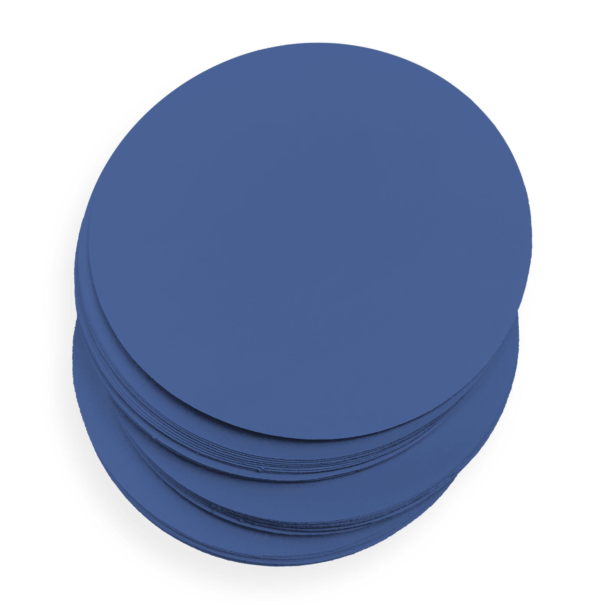 Recycled Blue Round Card - 3 x 3 Round Gmund Used (9) 111C