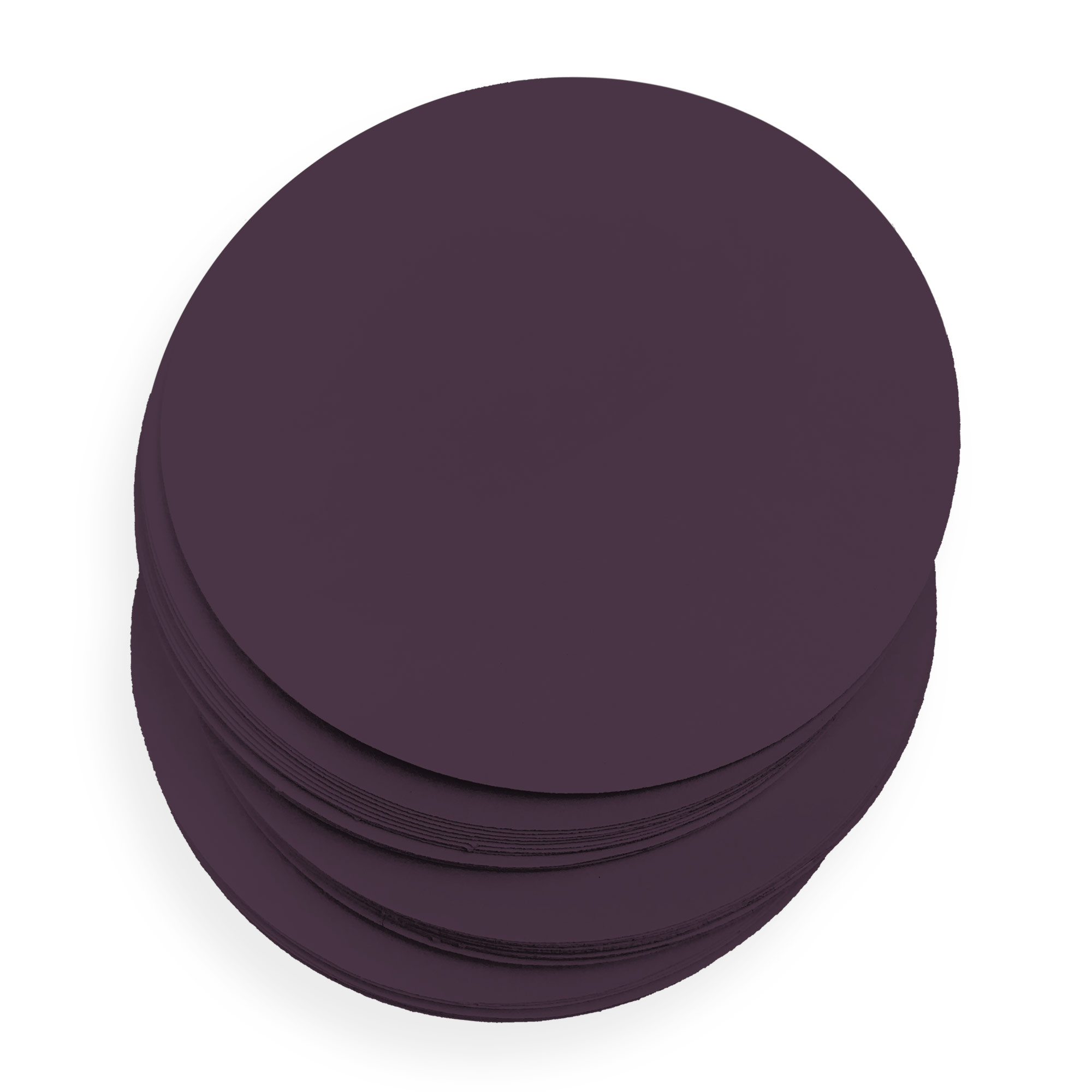 Recycled Dark Purple Round Card - 8 x 8 Round Gmund Used (5) 111C