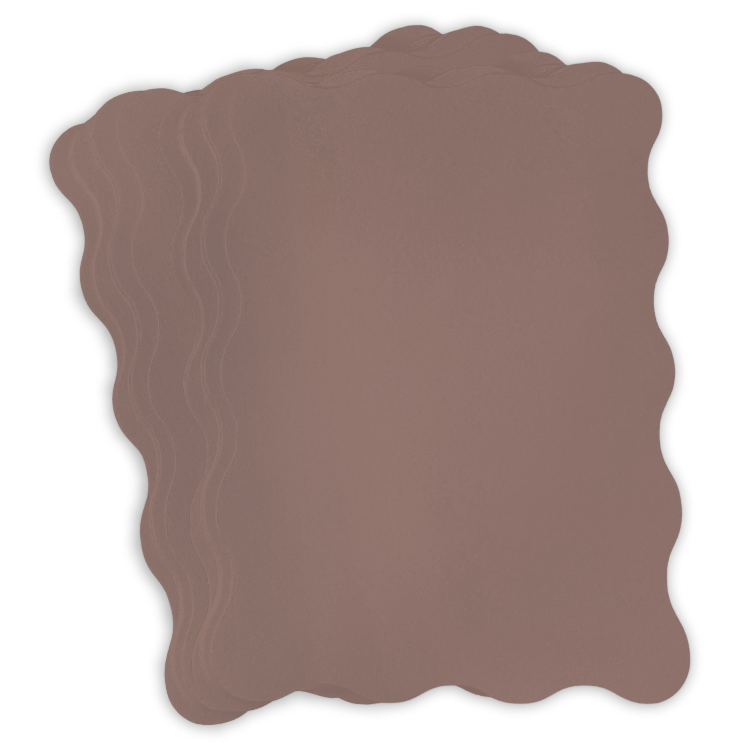 Recycled Light Purple Wavy Edge Card - A2 Gmund Used (4) 4 1/4 x 5 1/2 111C