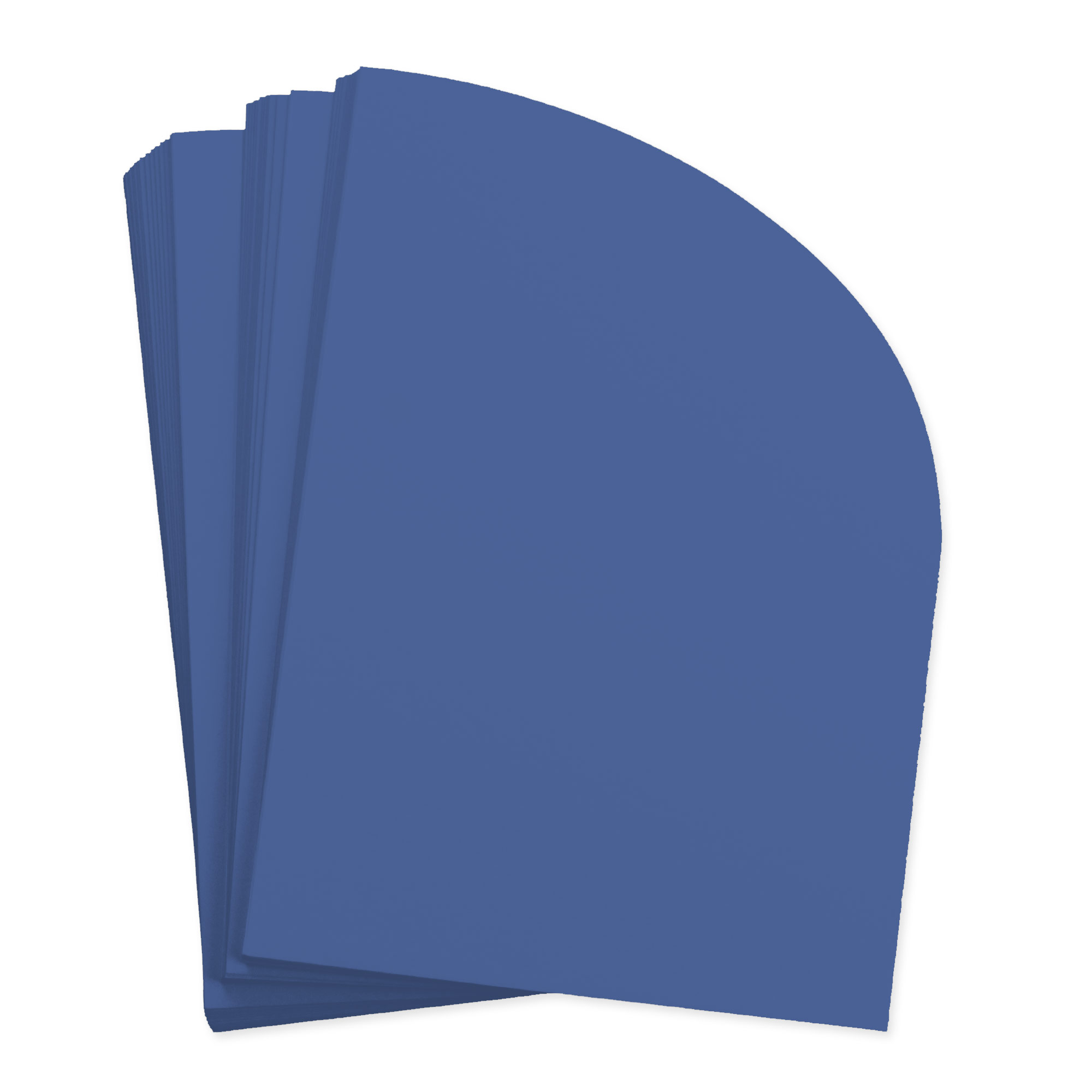 Recycled Blue Half Arch Shaped Card - A2 Gmund Used (9) 4 1/4 x 5 1/2 111C
