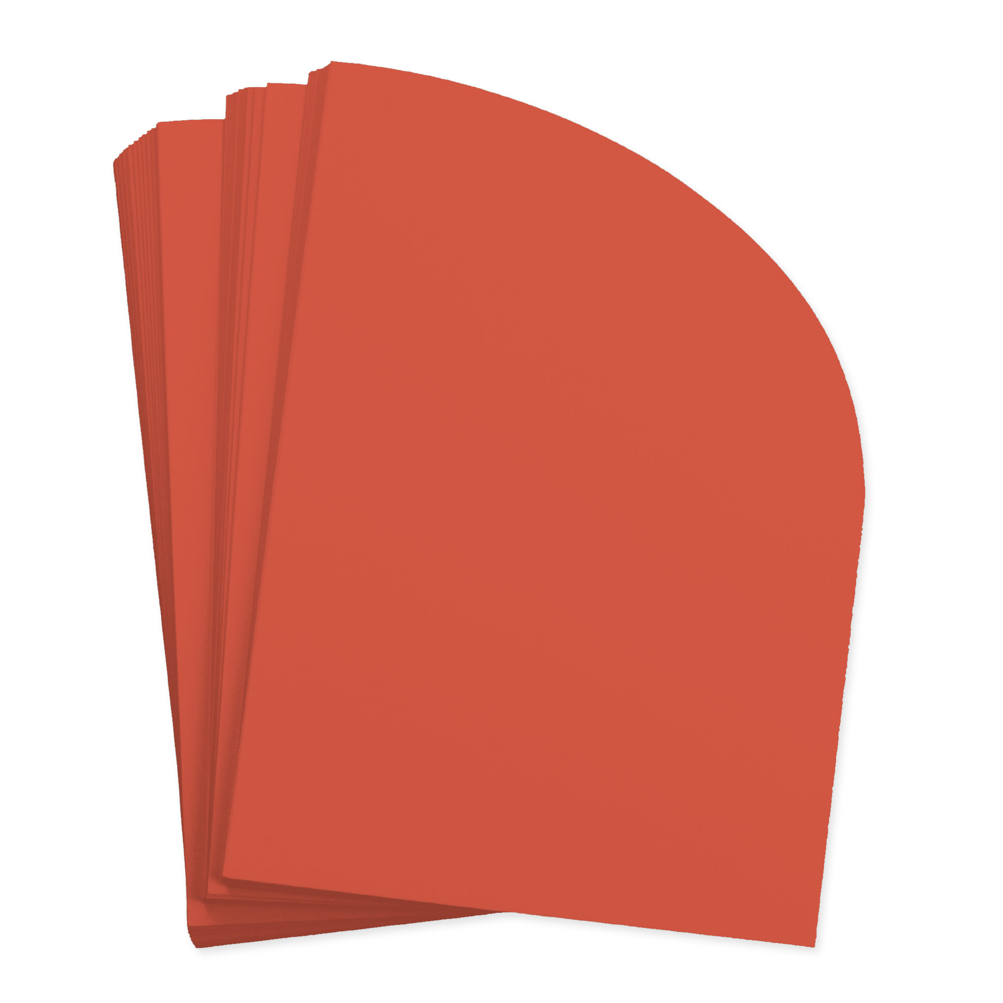Recycled Orange Half Arch Shaped Card - A7 Gmund Used (7) 5 x 7 111C