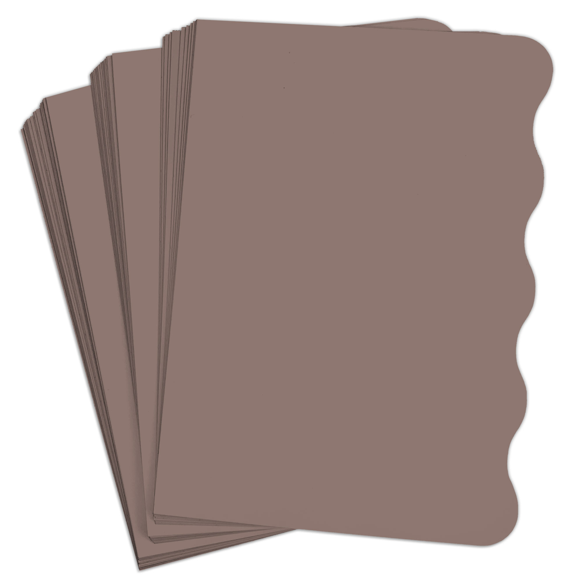 Recycled Light Purple Side Wave Card - A7 Gmund Used (4) 5 x 7 111C