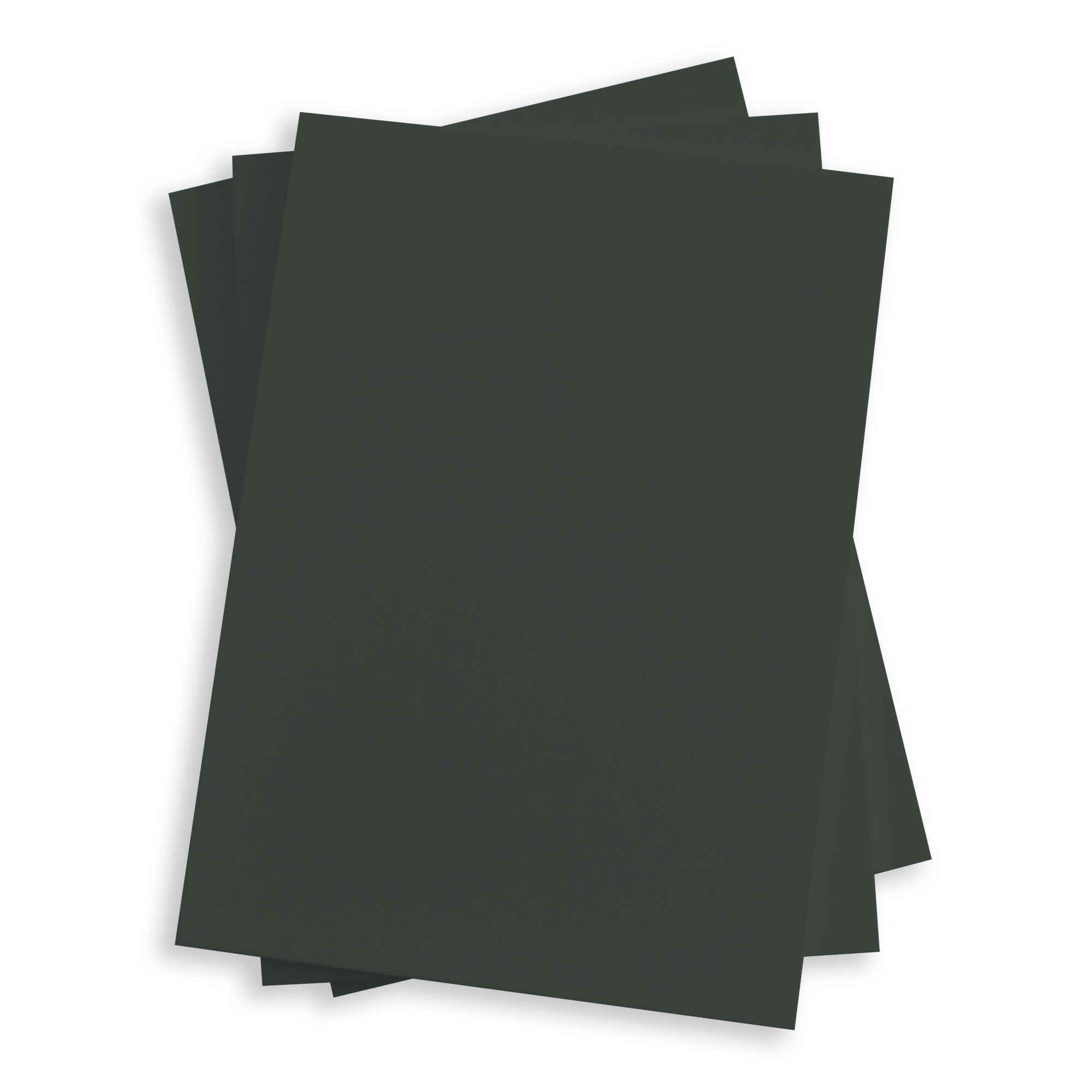 Recycled Dark Gray Flat Card - A2 Gmund Used (2) 4 1/4 x 5 1/2 111C