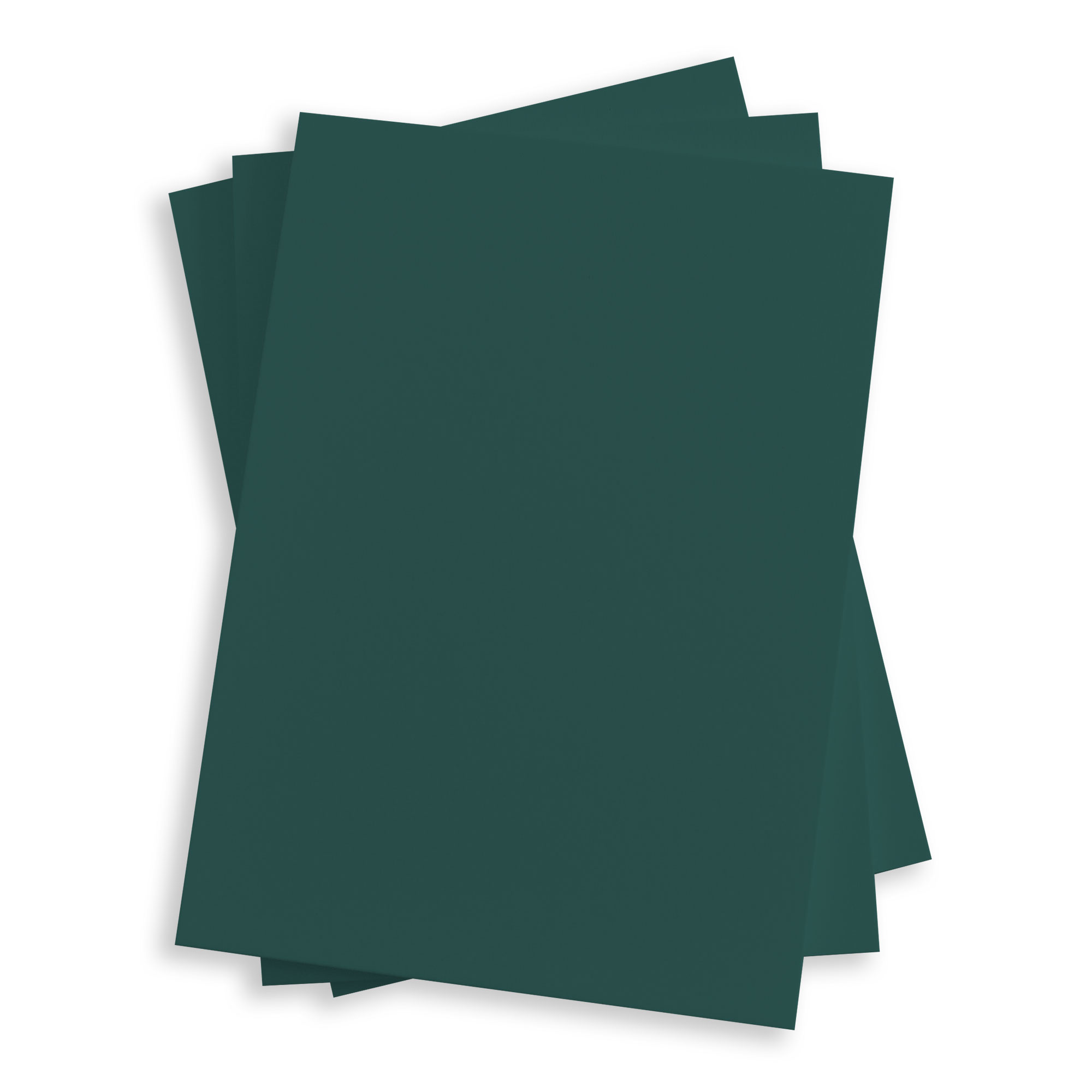 Recycled Dark Green Flat Card - A9 Gmund Used (8) 5 1/2 x 8 1/2 111C