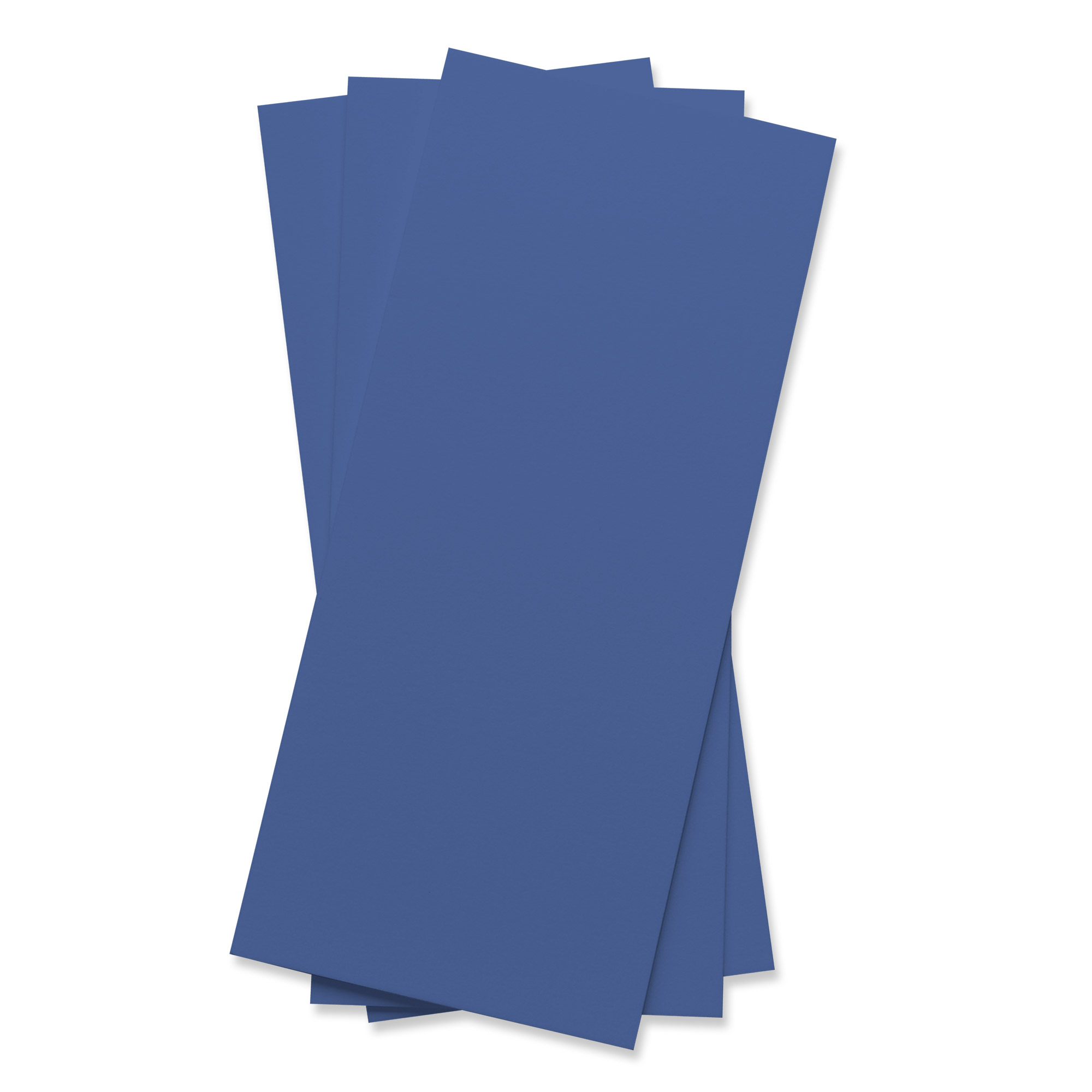 Recycled Blue Flat Card - 4 x 9 1/4 Gmund Used (9) 111C