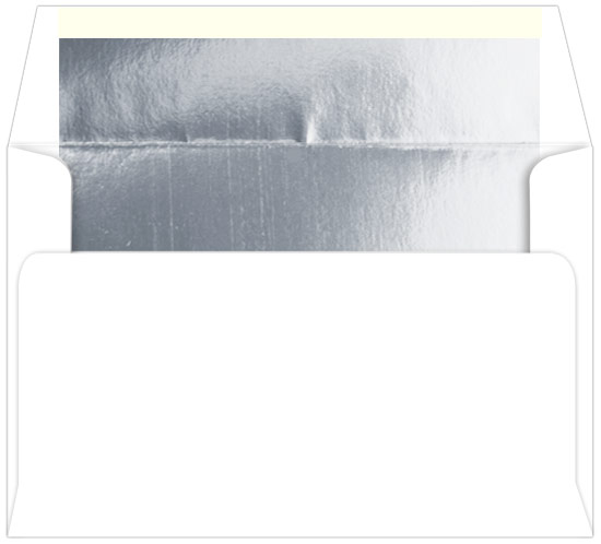 Silver Foil Lined Envelopes - A10 Radiant White 6 x 9 1/2 70T Sample