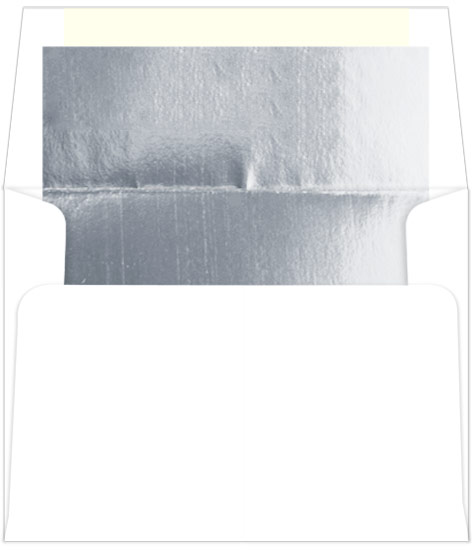 Silver Foil Lined Envelopes - A2 Radiant White 4 3/8 x 5 3/4 70T