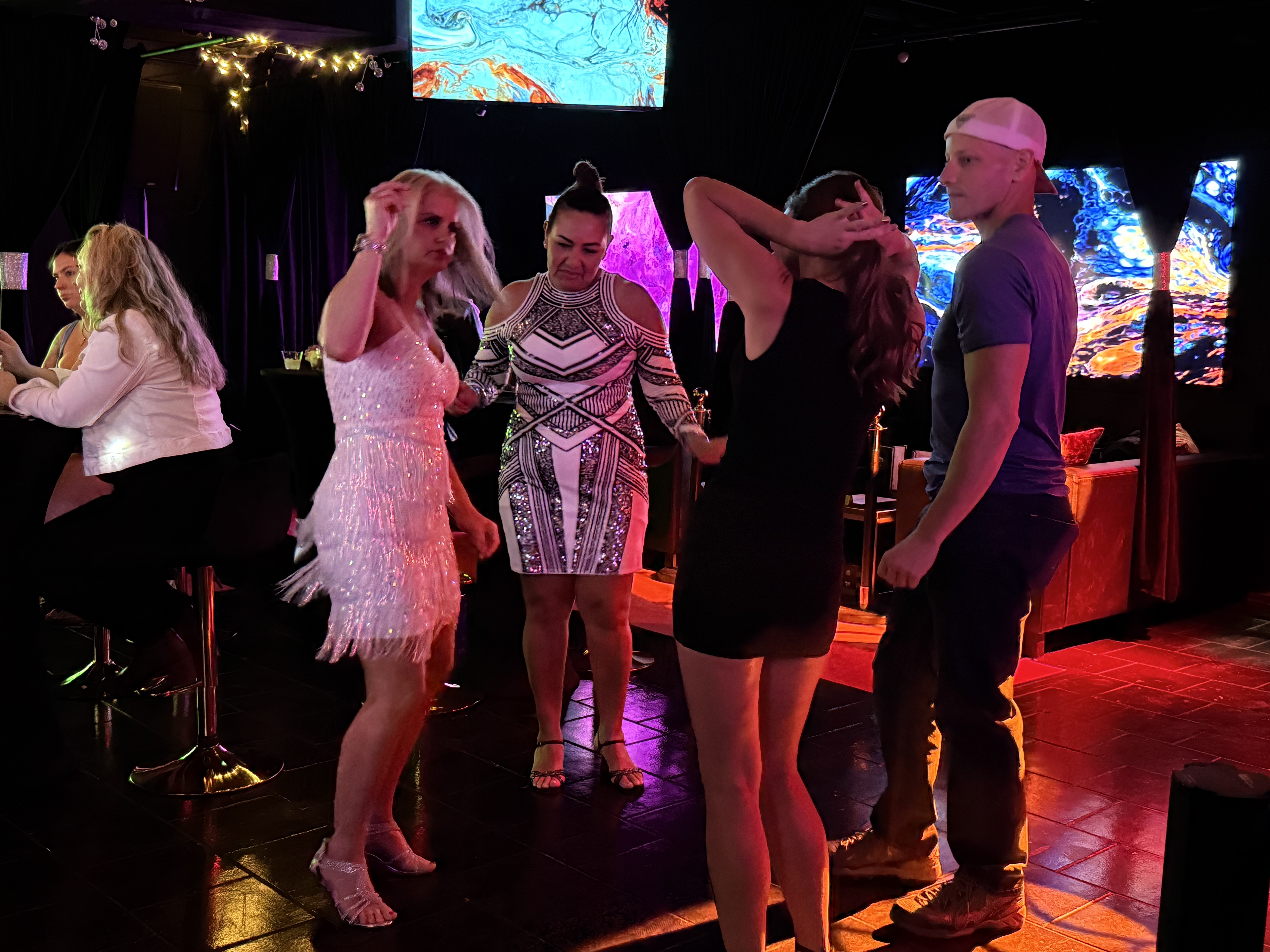 Guests dancing at Black Velvet Lounge