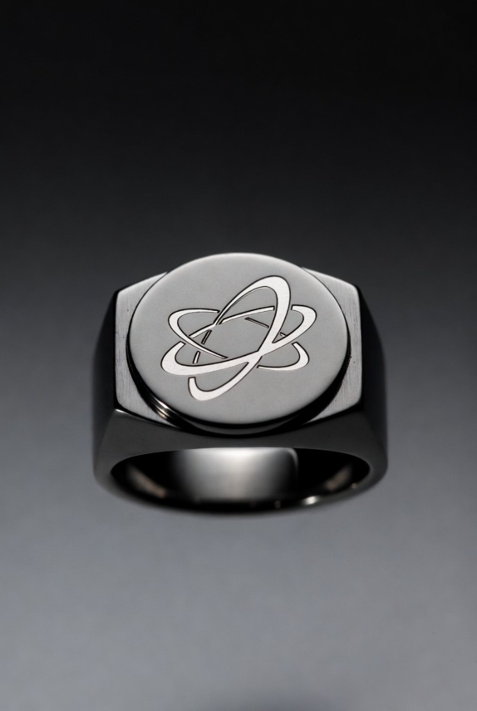 Handmade membership ring with Genesis emblem