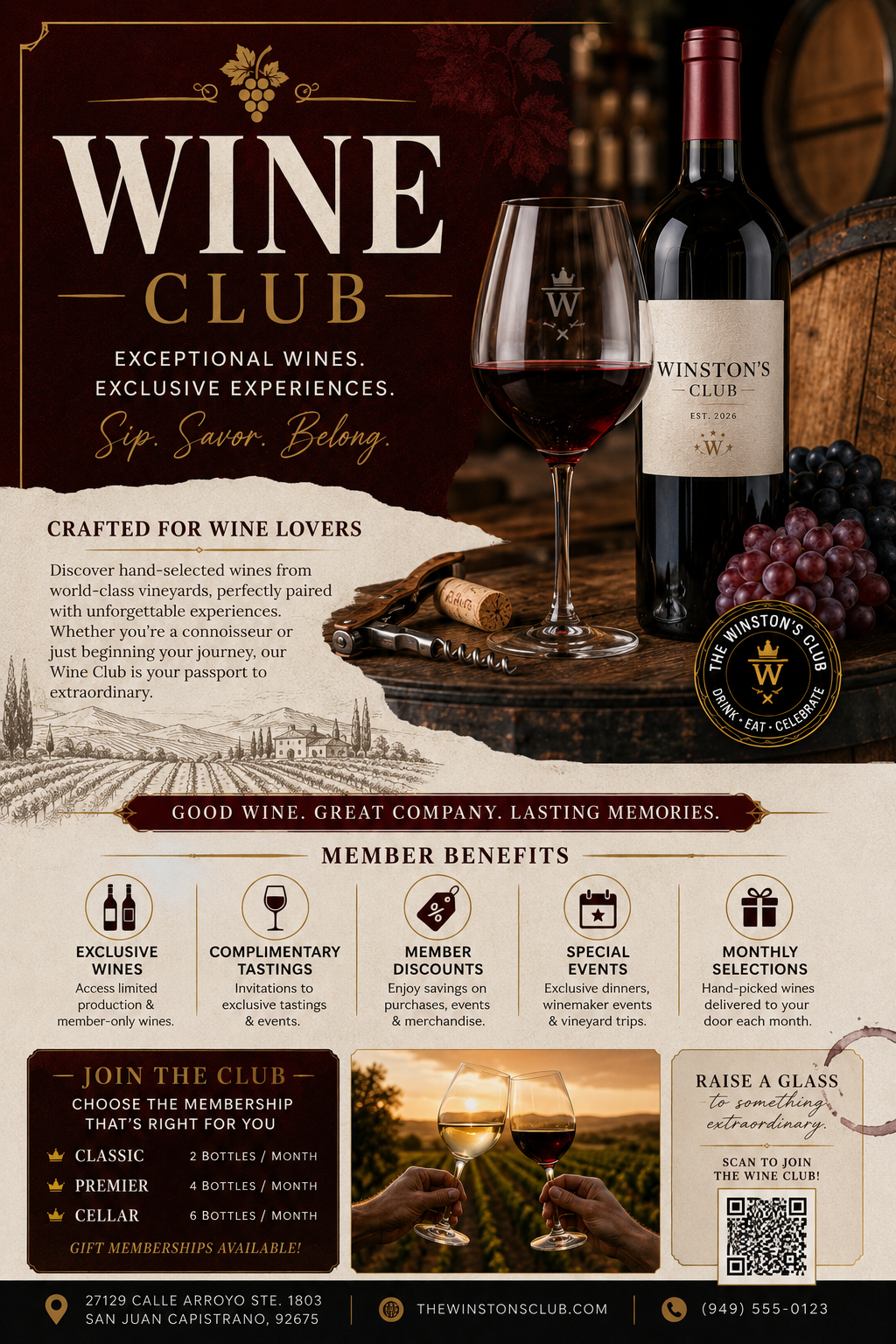 Wine Club Flyer
