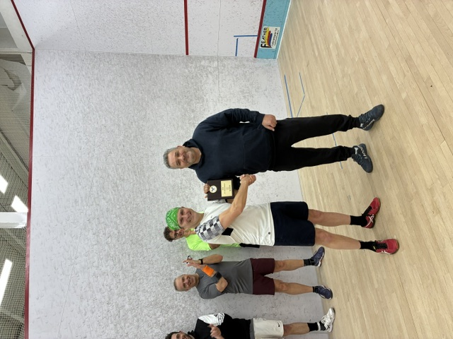Athletes on court at Westchester Squash Academy