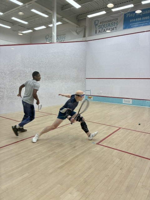 Squash match at Westchester Squash Academy