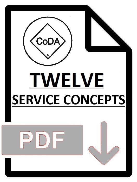 The Twelve Service Consepts of Co-Dependents Anonymous