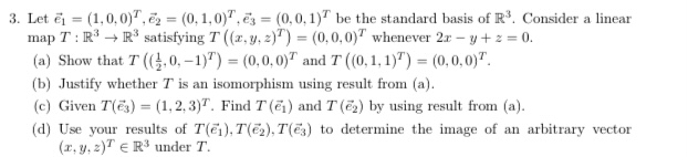 3. Let ē = (1,0,0)