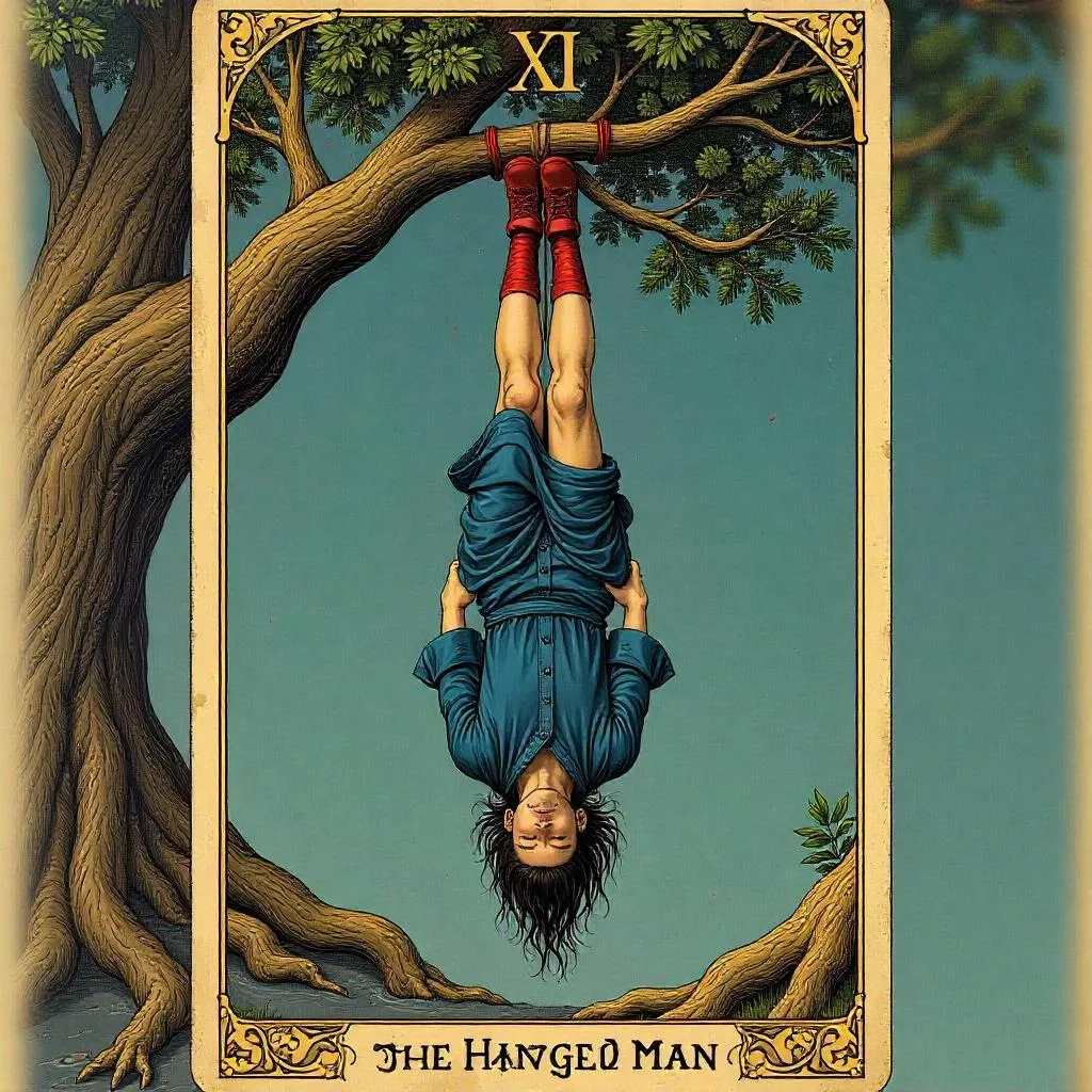 The Hanged Man Tarot Card Meanings: Upright & Reversed