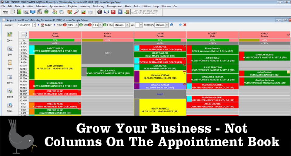 Grow Your Business, Not Columns On The Appointment Book