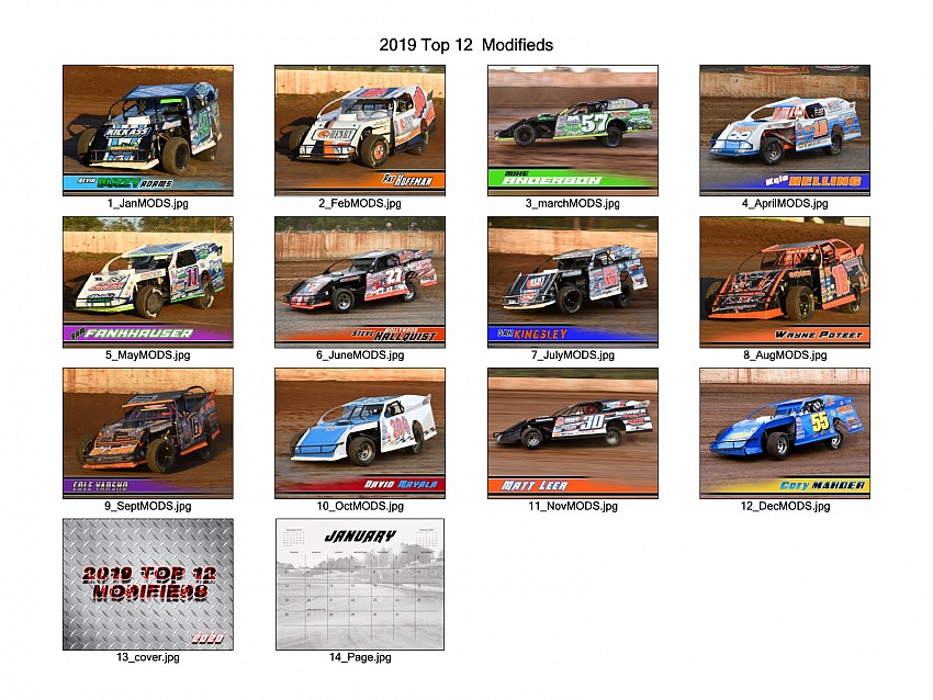 2019 Track Calendars