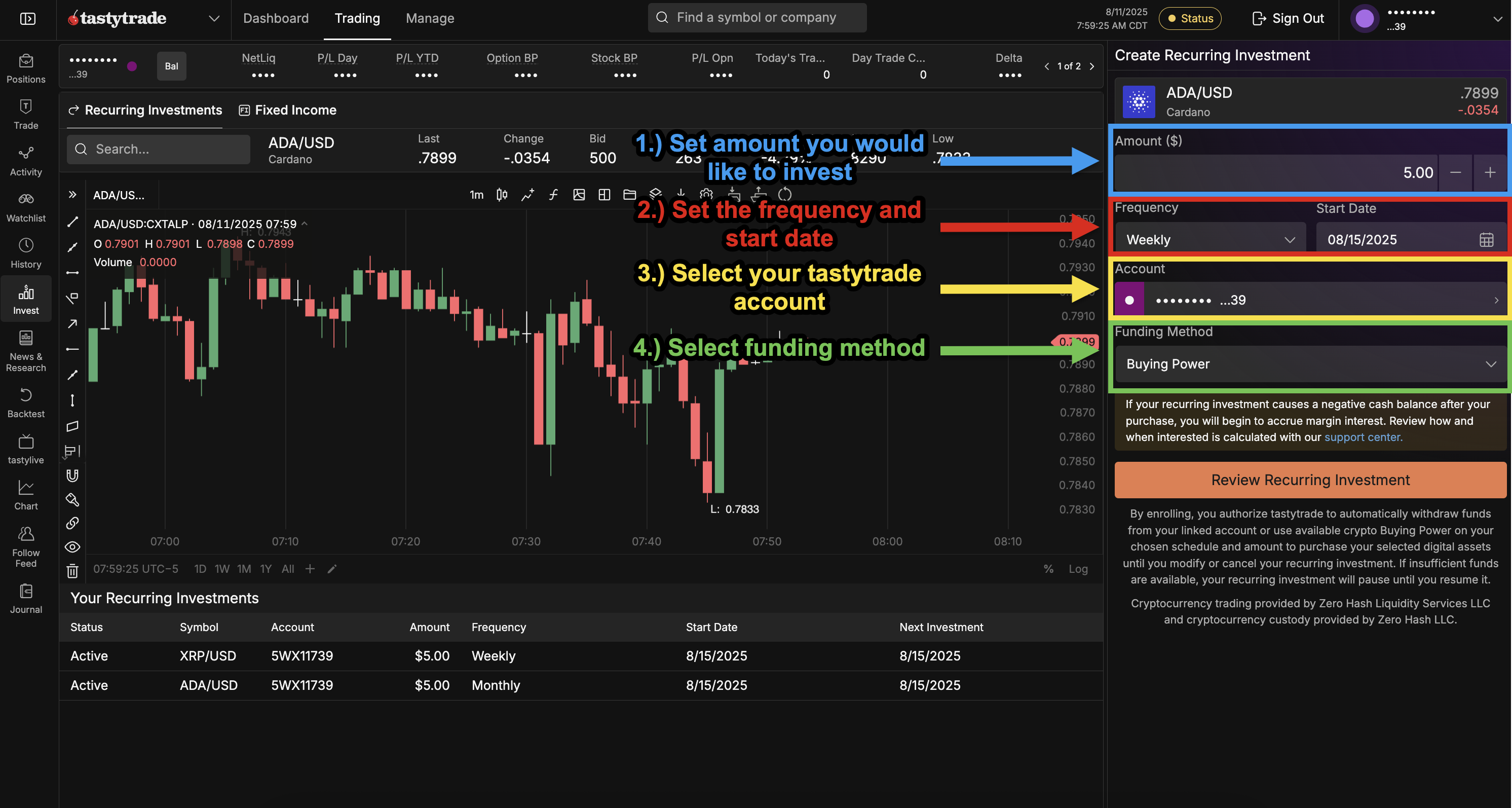 Recurring Crypto Investments
