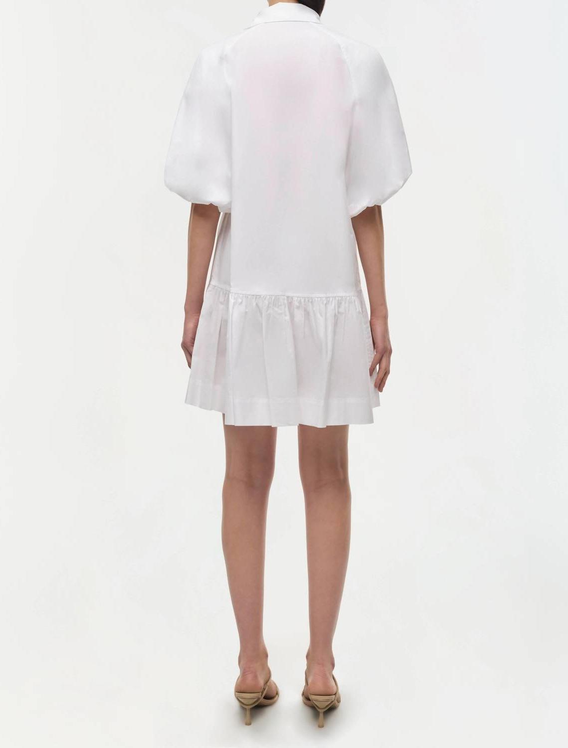 Simkhai Crissy Mini Dress White - Picture 4 of 9