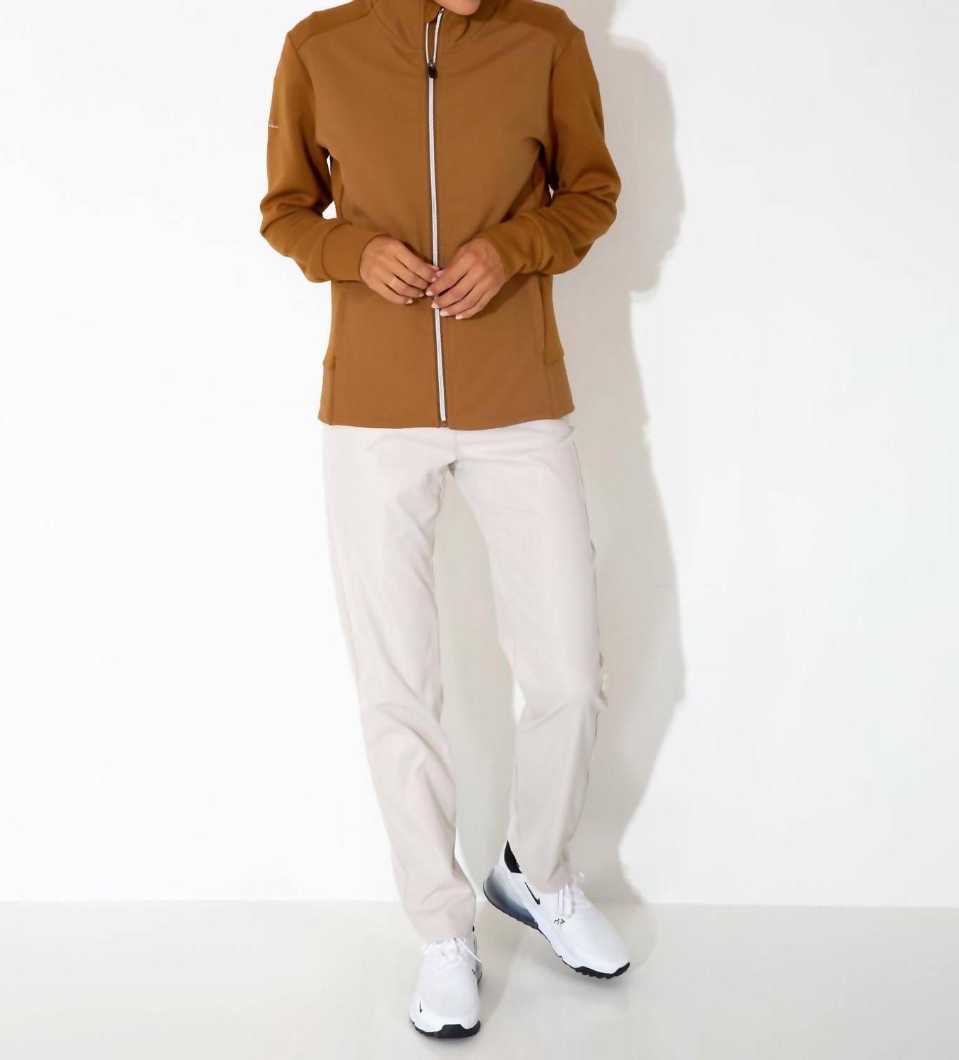 Giacca Abacus Sportswear Us Anne strato intermedio cognac - Foto 4 di 17