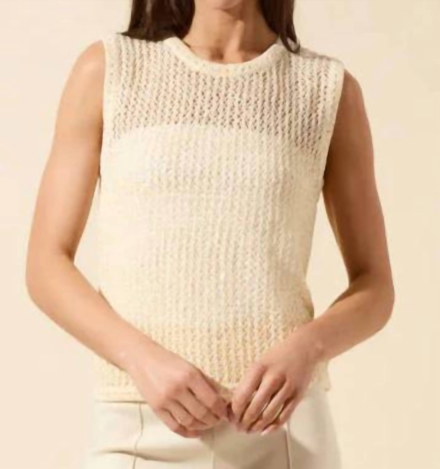 Lysse Avery Sequined Knit Shell Top Coco Sequins