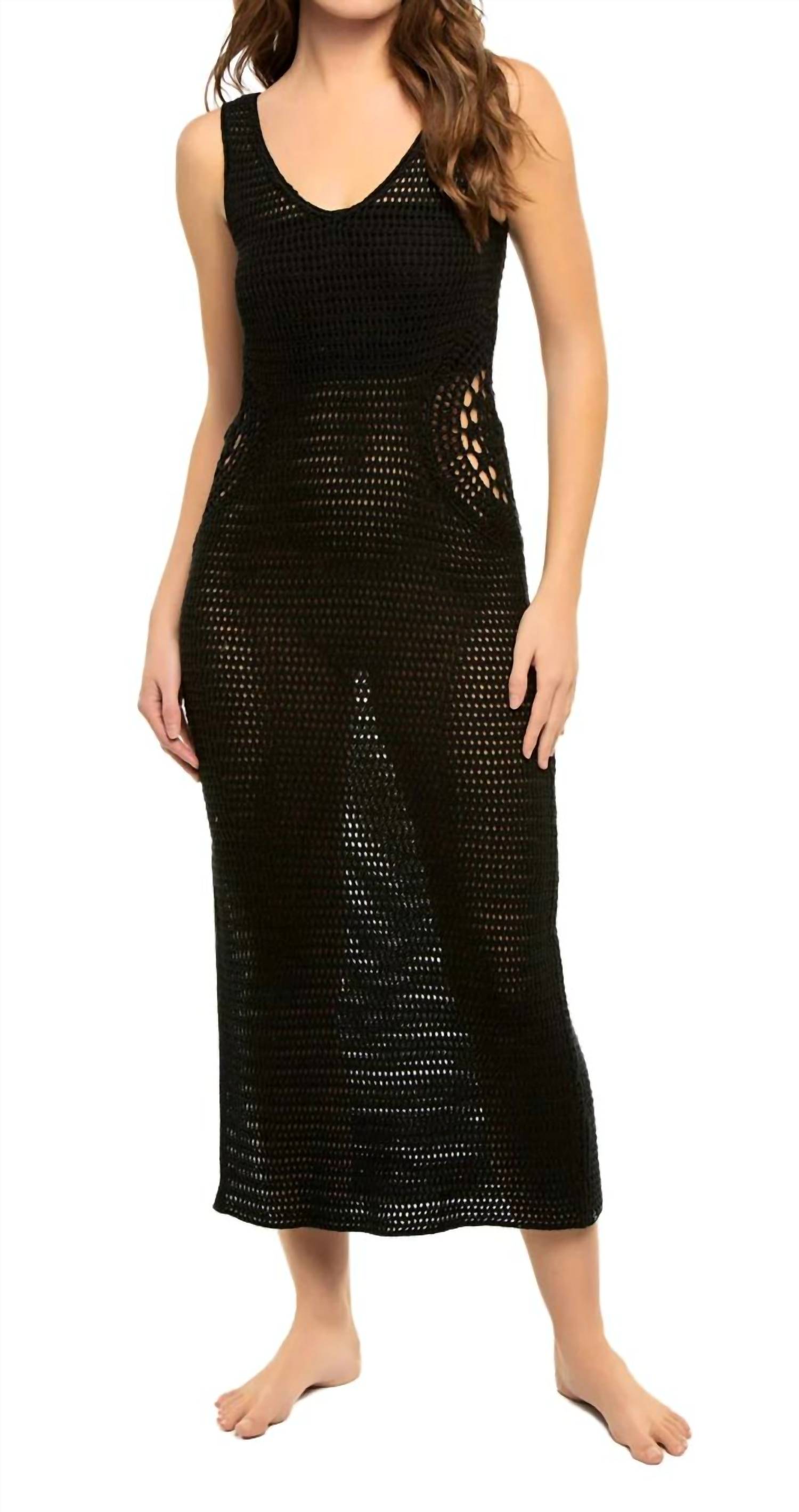 Elan Maxi Swim Cover Up Black