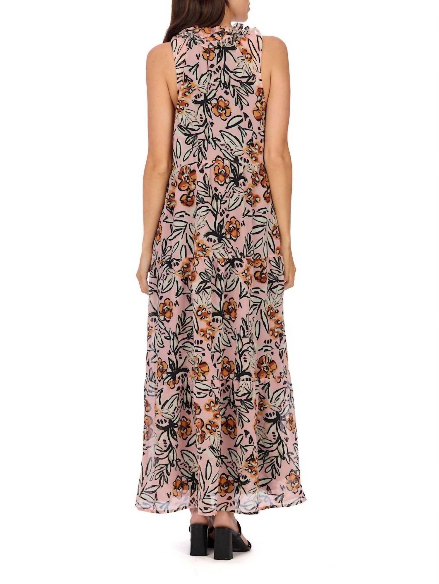 Mudpie Magnolia Maxi Dress Pink - Picture 3 of 7