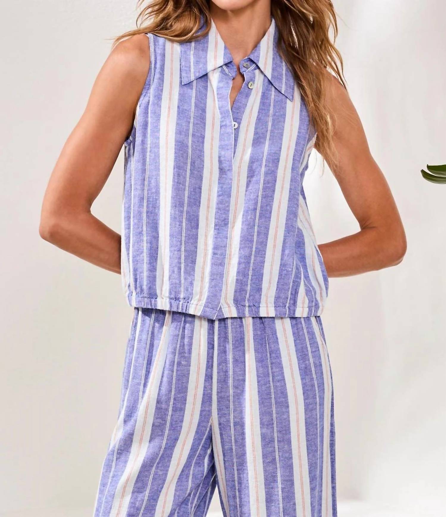 Tribal Hidden Placket Shirt Marina