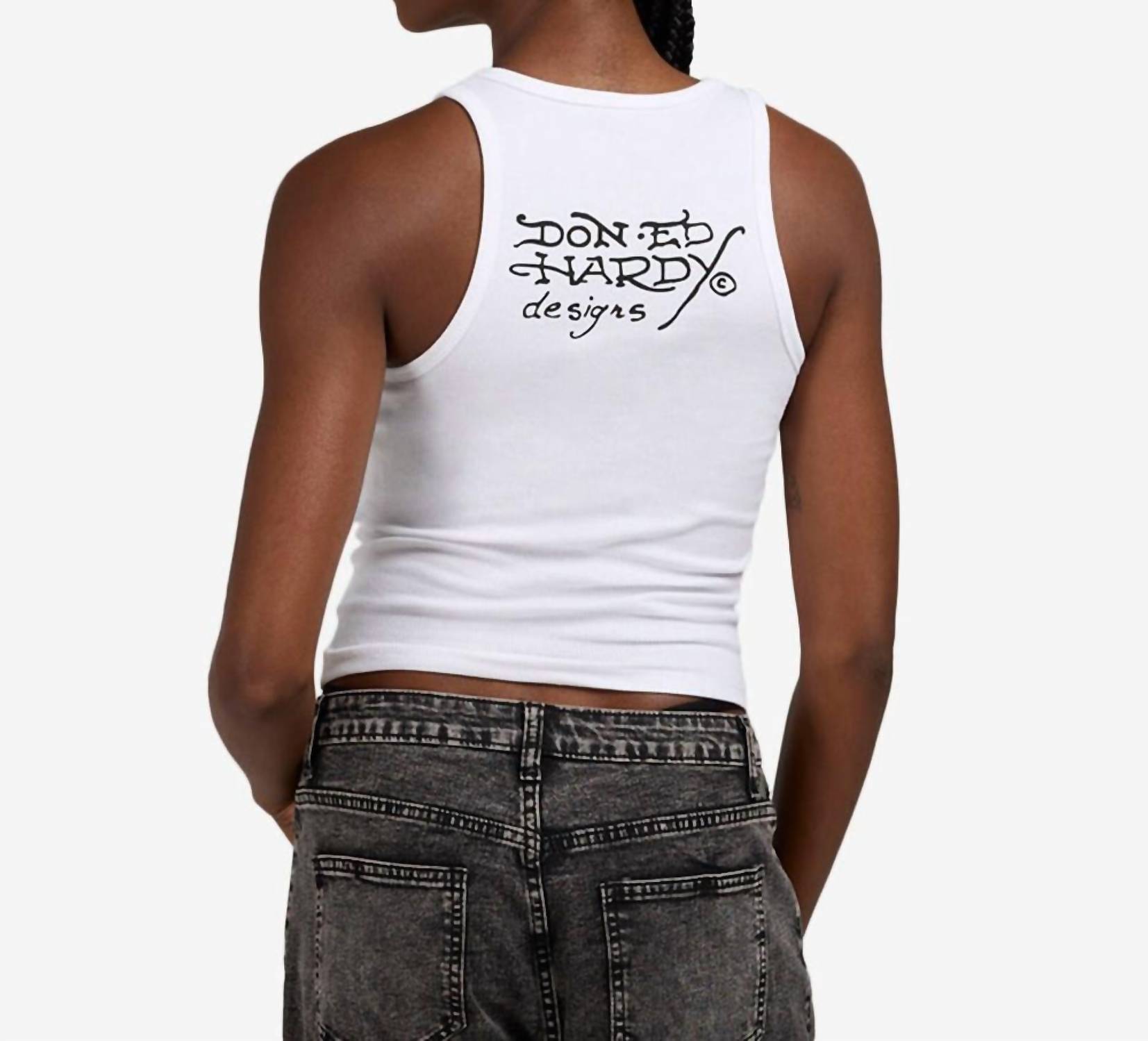 Ed Hardy Heart Sword Tank Top White | eBay