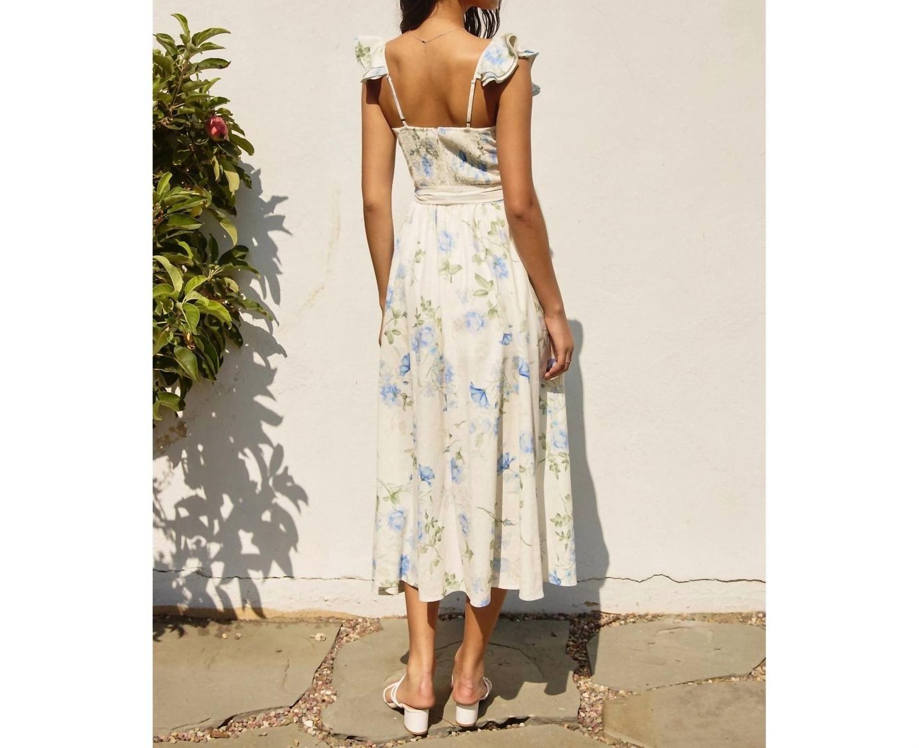 Dress Forum Everlasting Corset Flutter Dress Mellow Ivy - Picture 4 of 13