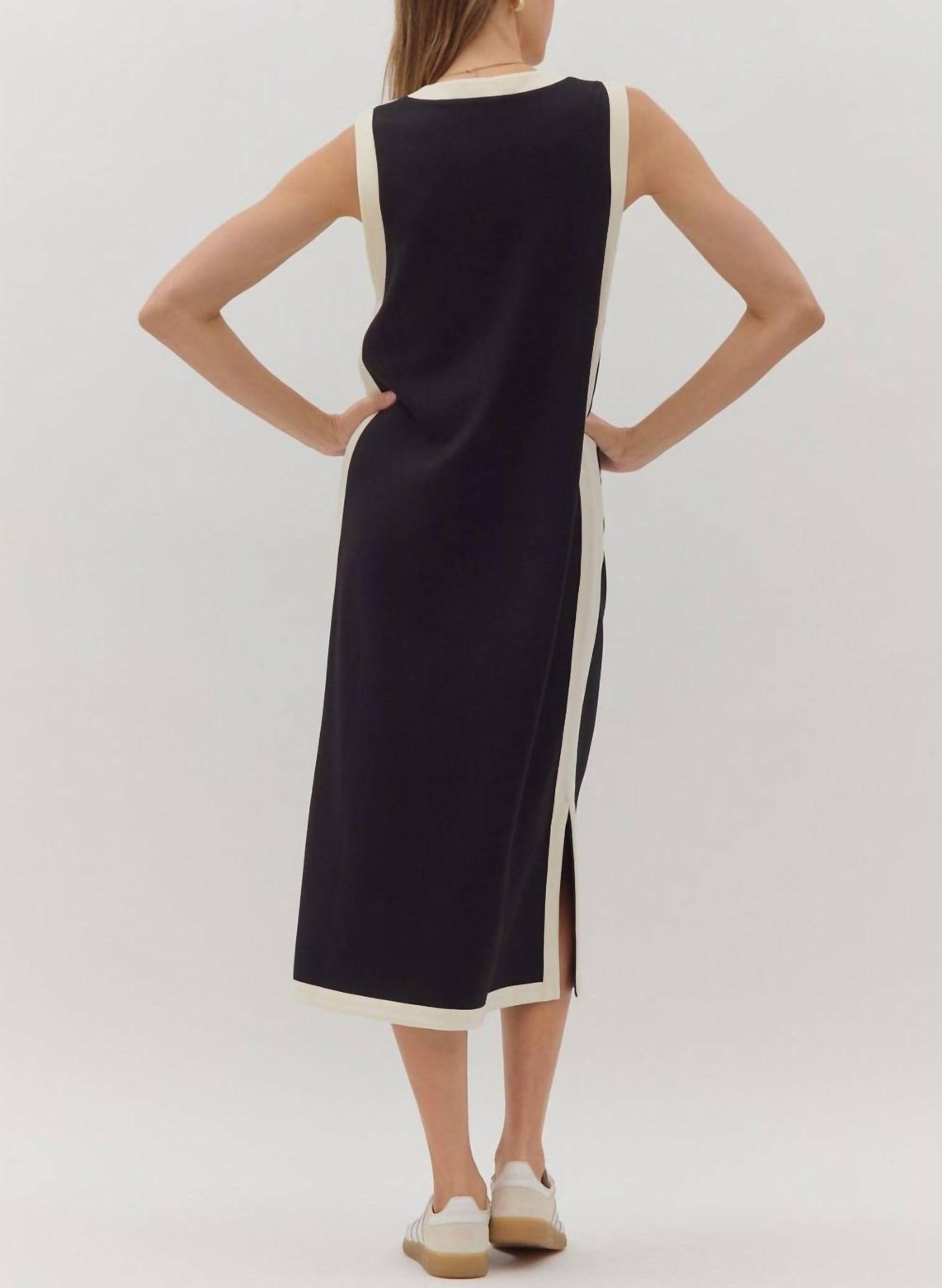 Entro Polly Tank Dress Black - Picture 3 of 11