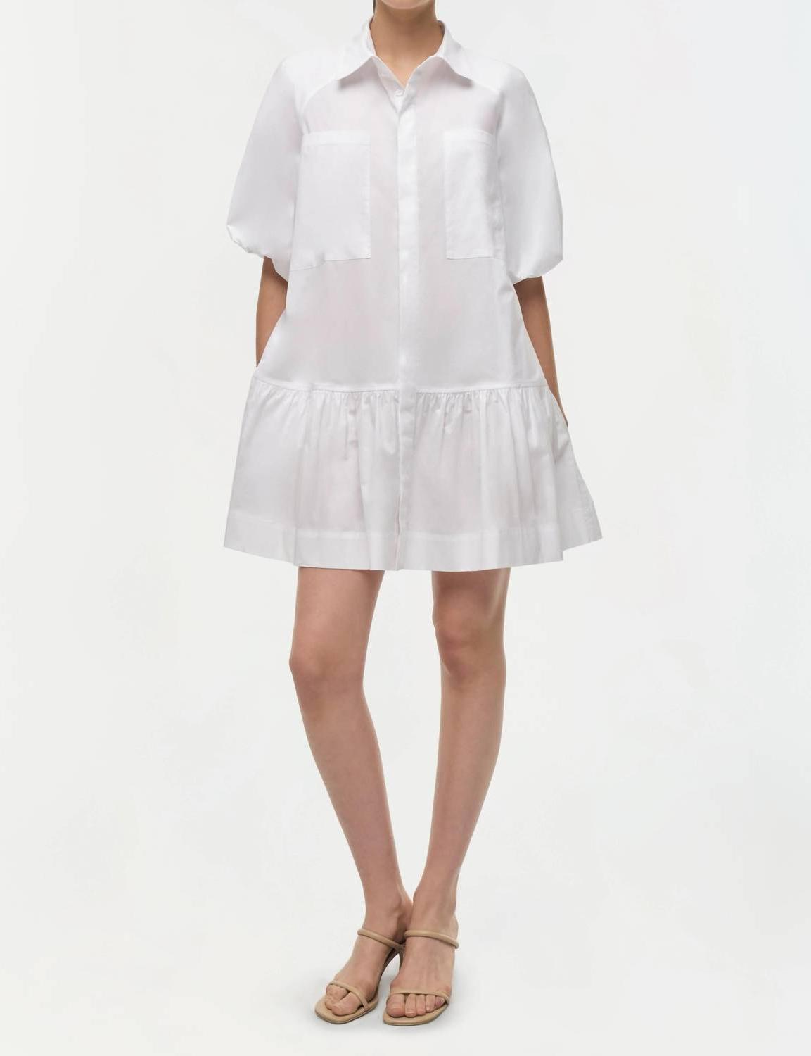 Simkhai Crissy Mini Dress White - Picture 2 of 9