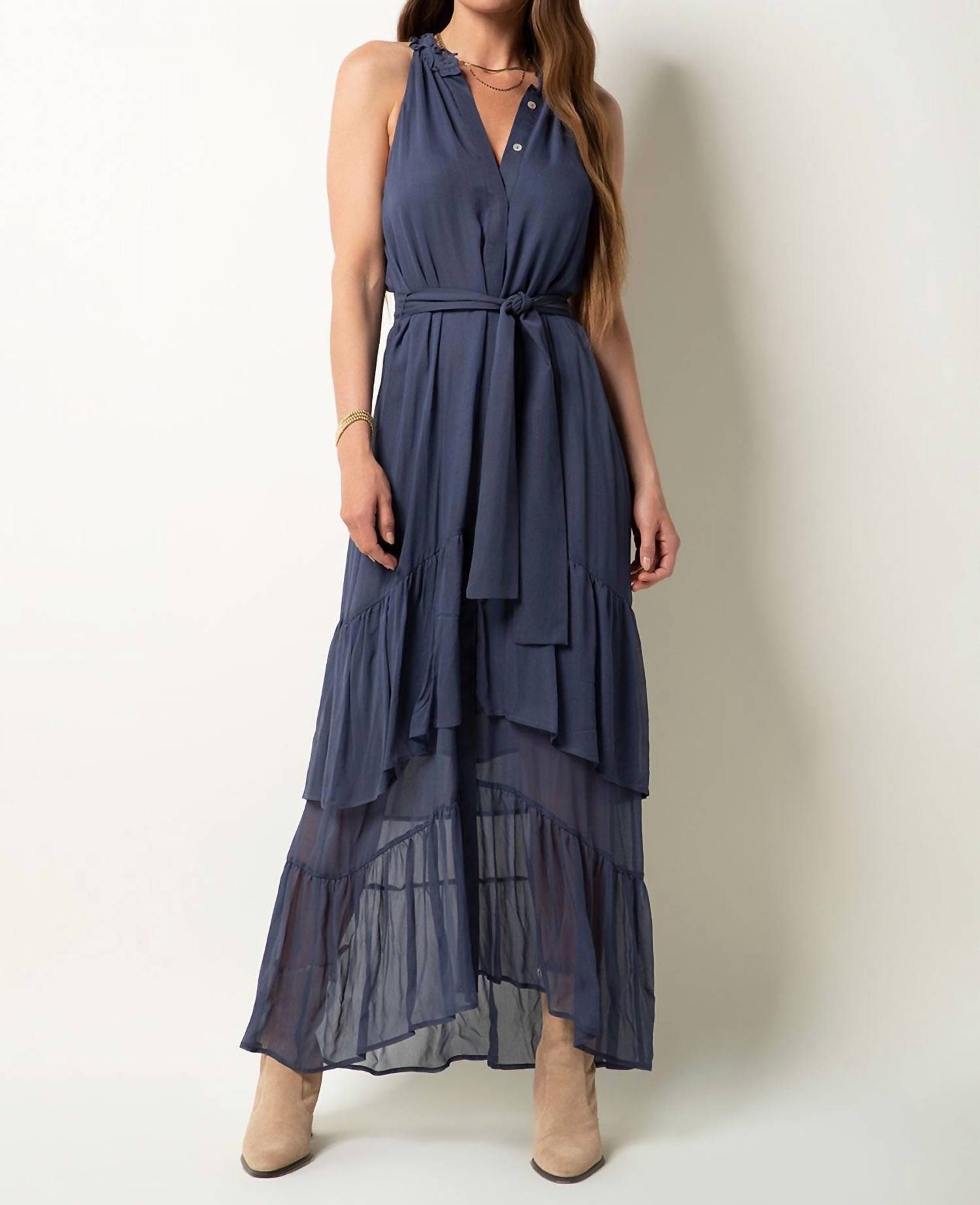 Tart Collections Arissa Maxi Dress Nightshadow Blue - Picture 2 of 9