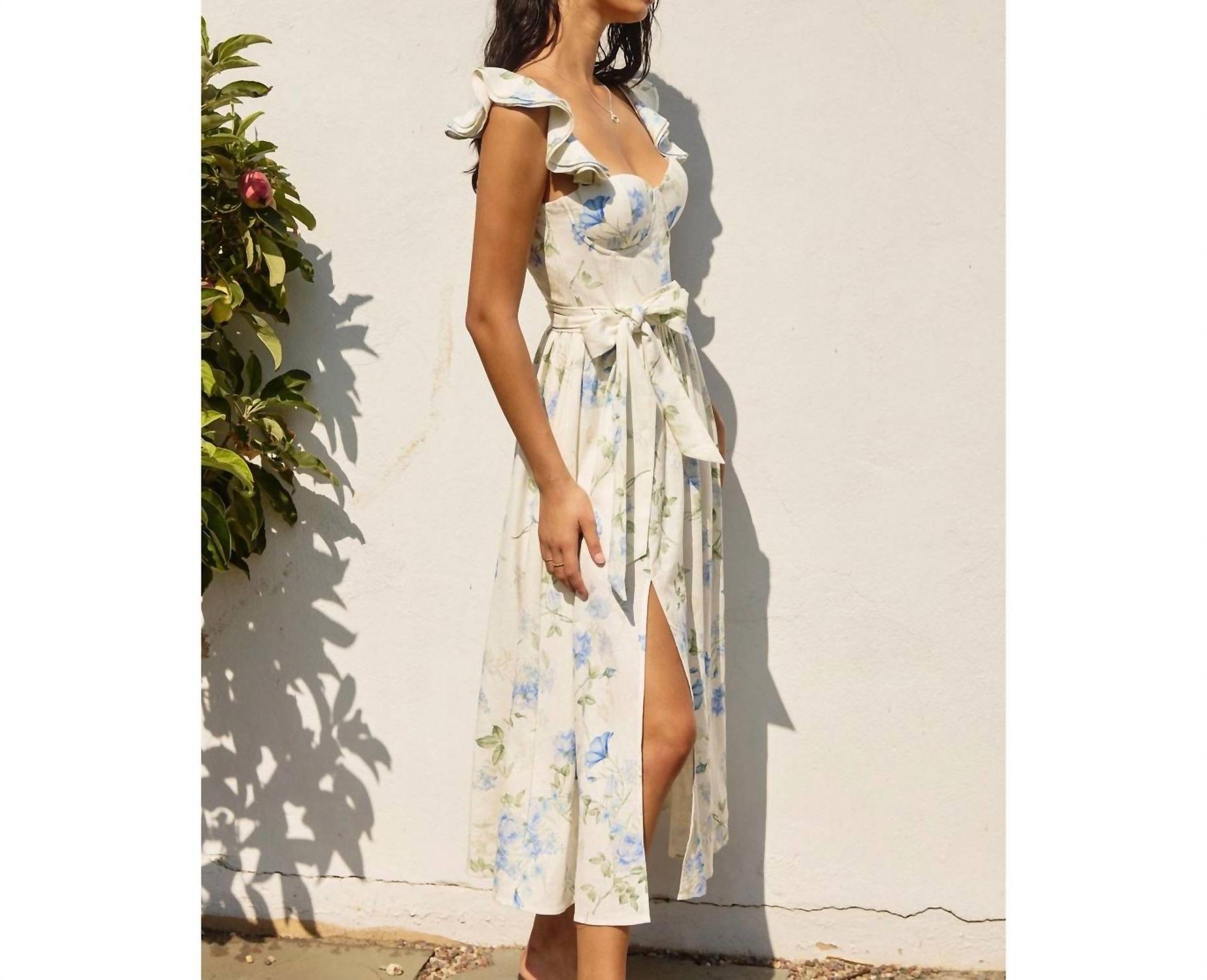 Dress Forum Everlasting Corset Flutter Dress Mellow Ivy - Picture 3 of 13
