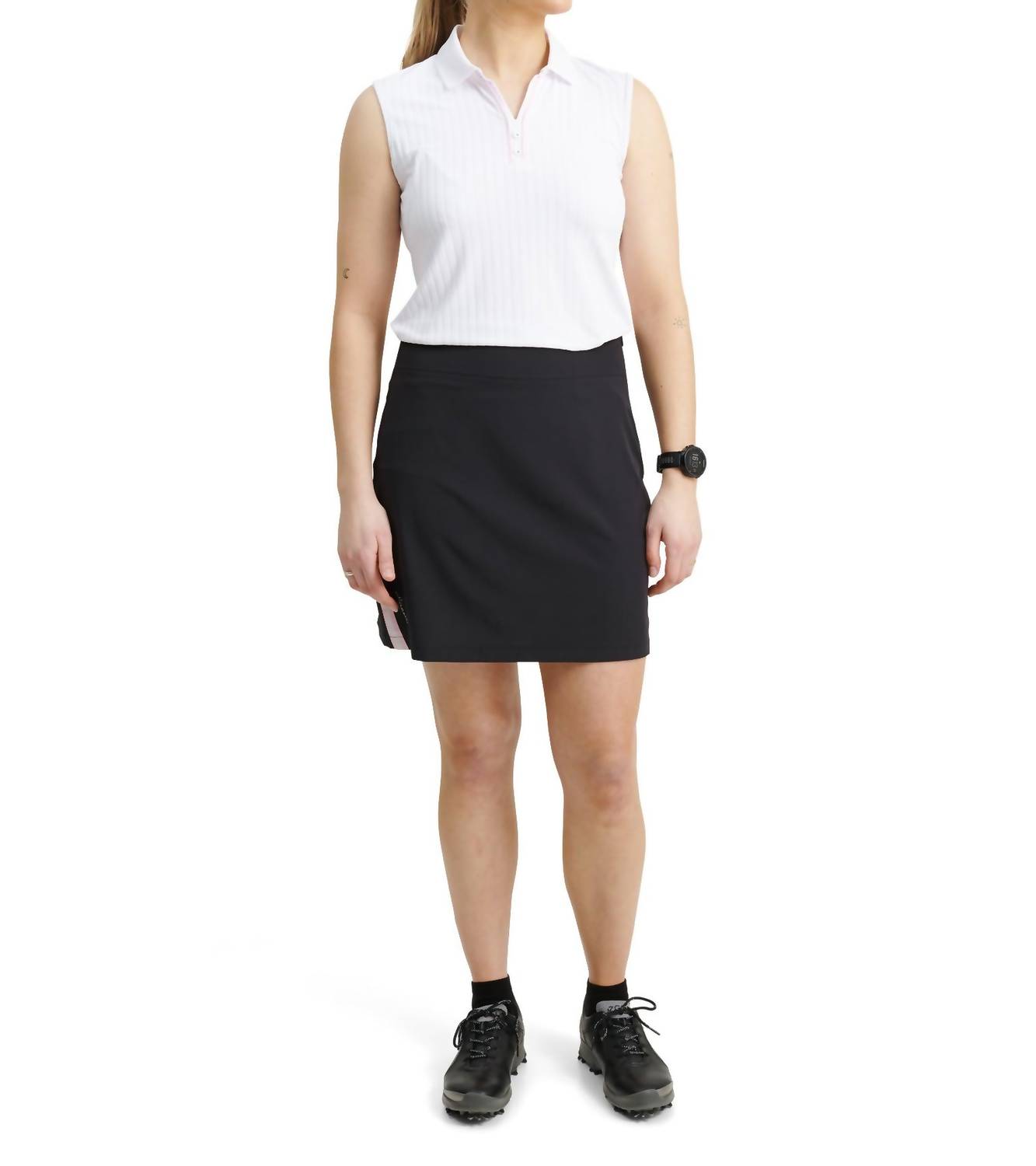 Abacus Sportswear Us Women Pebble Sleeveless Polo White Begonia - Picture 2 of 31