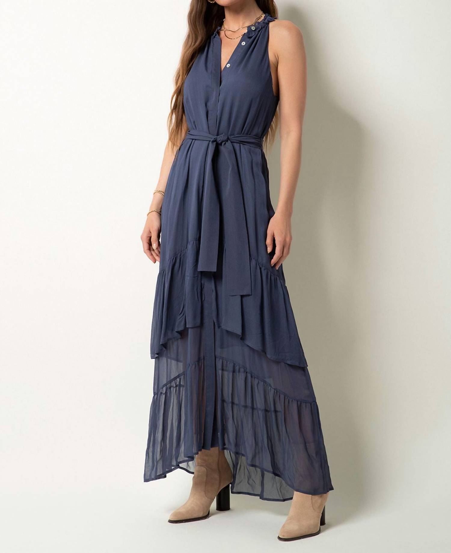 Tart Collections Arissa Maxi Dress Nightshadow Blue - Picture 3 of 9