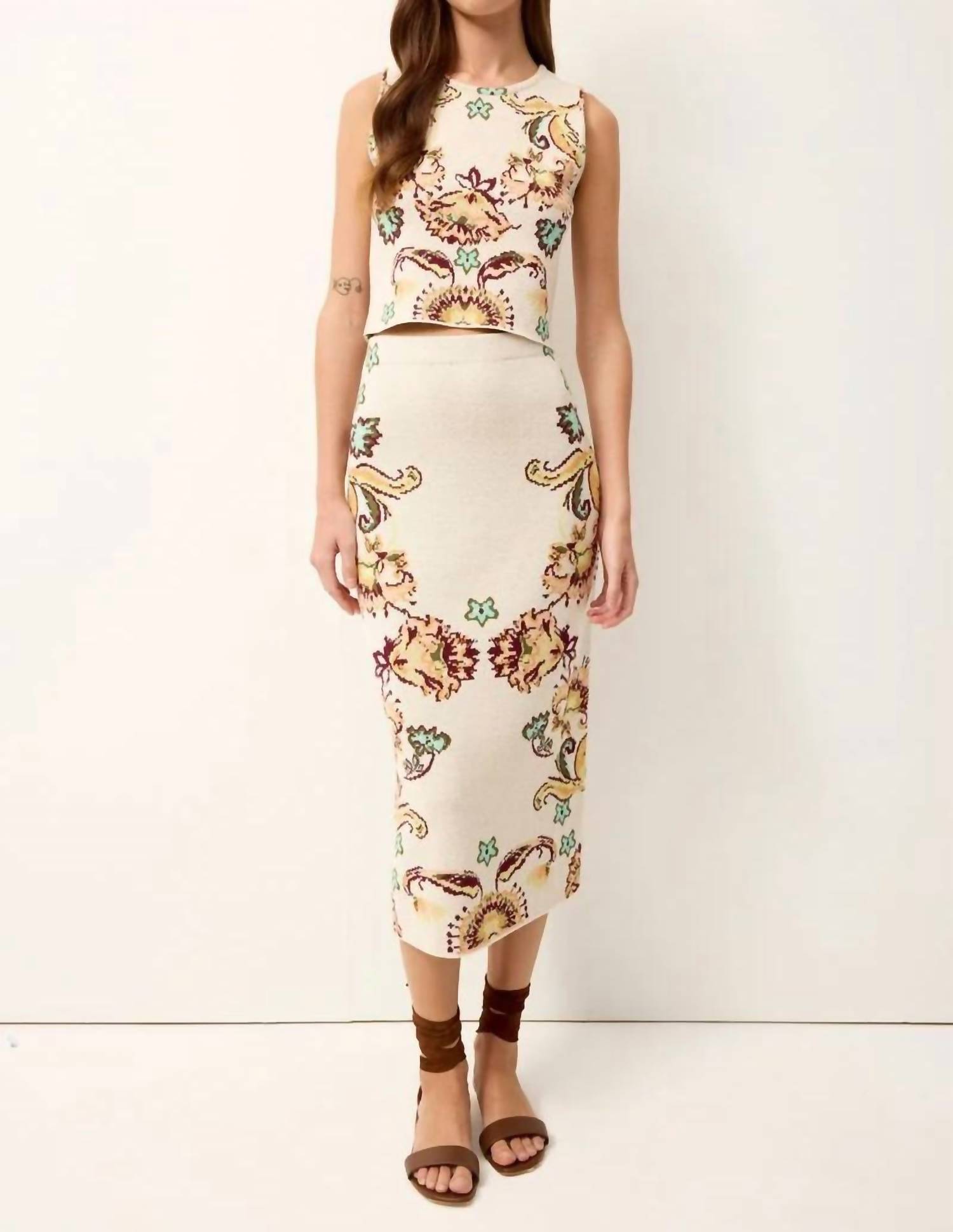 Marie Oliver Janis Midi Skirt Veranda
