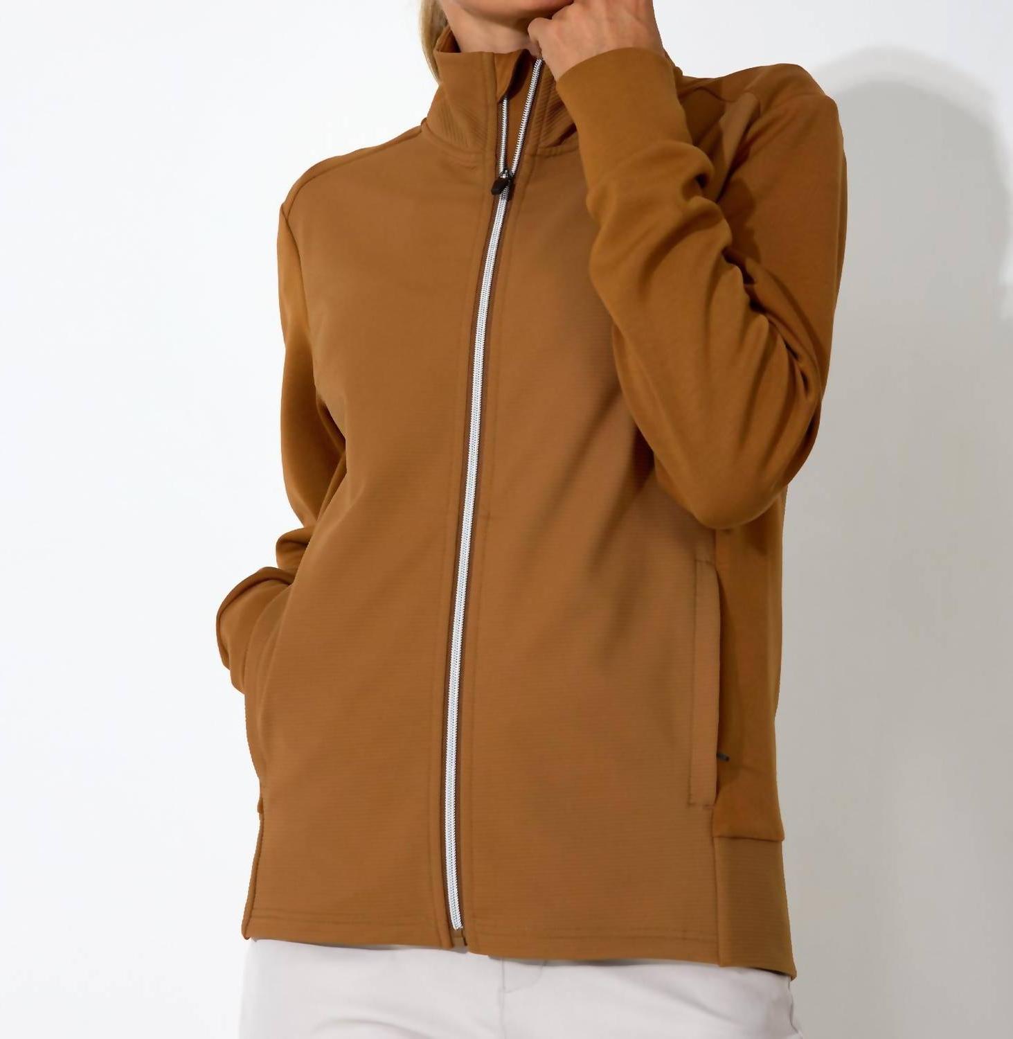 Giacca Abacus Sportswear Us Anne strato intermedio cognac - Foto 2 di 17