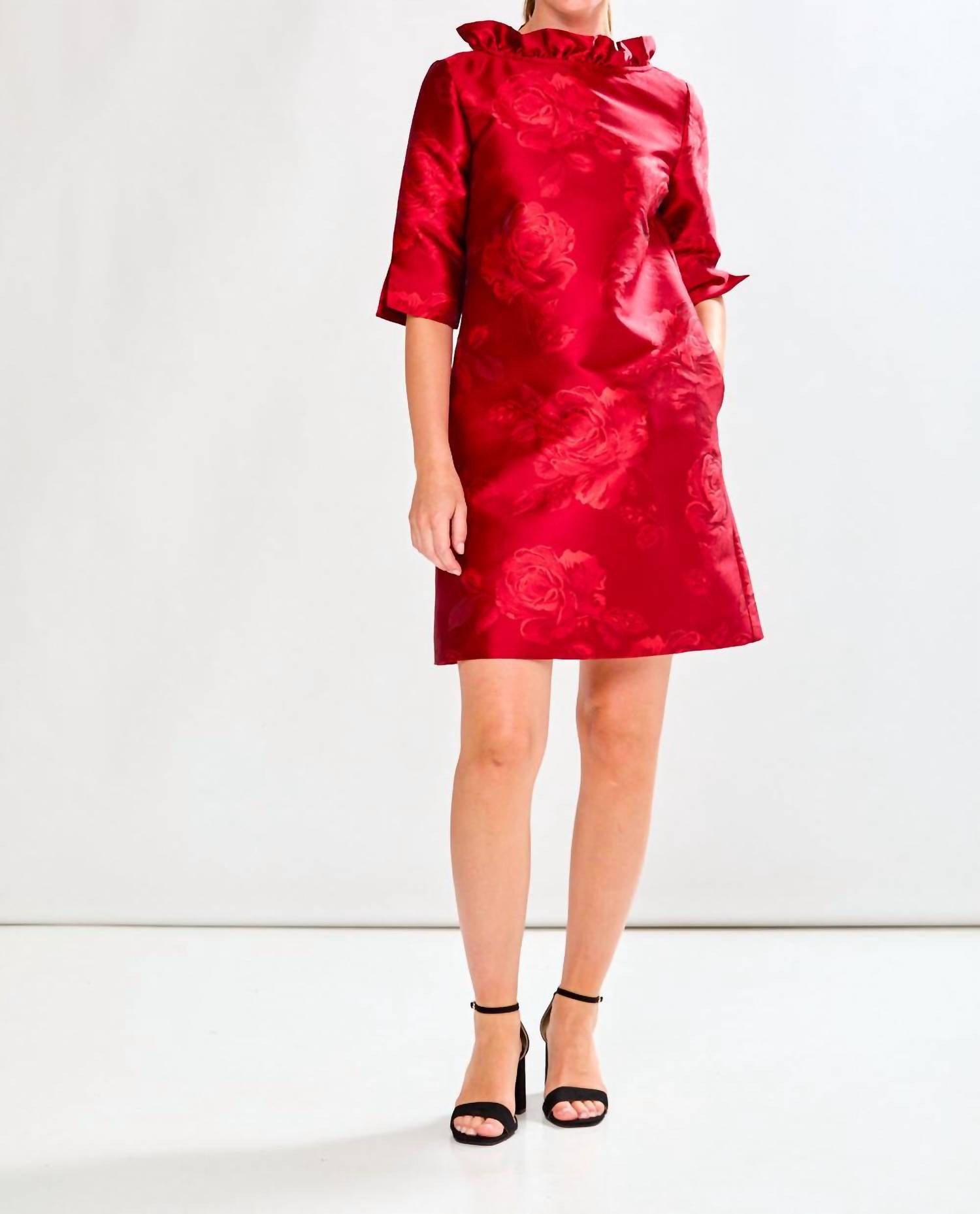 Sara Campbell Viola Mini Dress Red