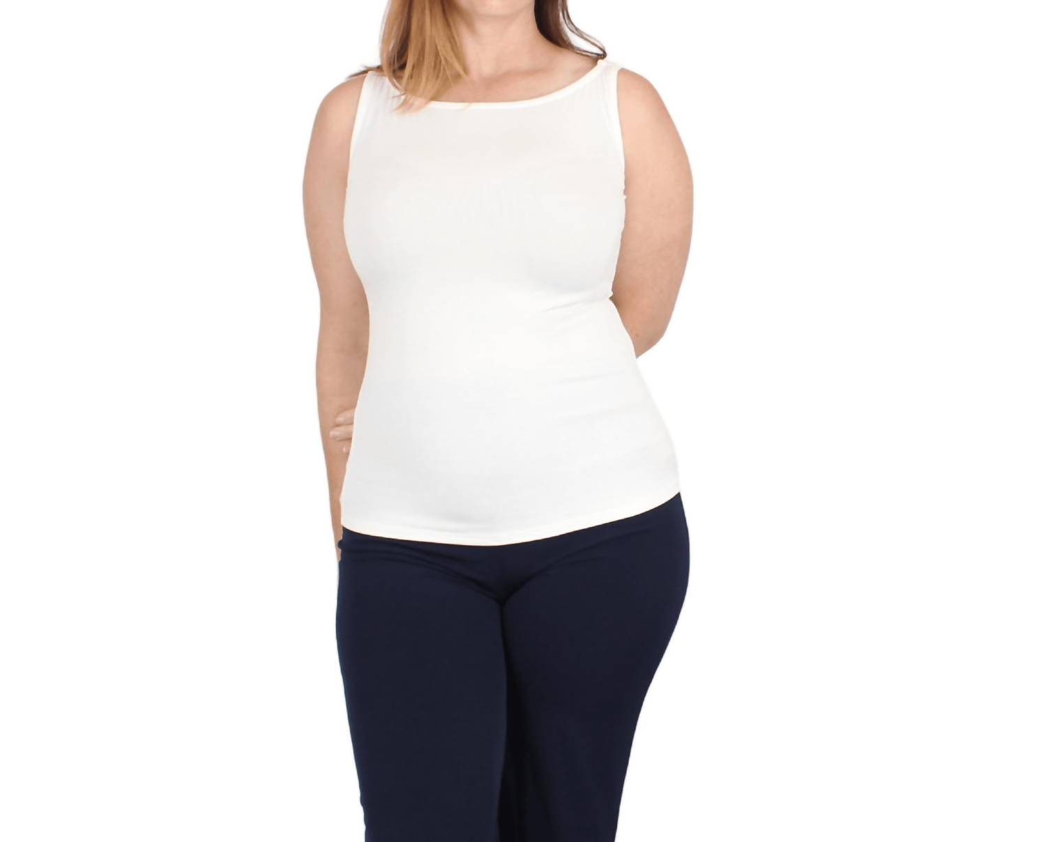 Untersommer Natural Compact U-Boot Neck Tank Soft White - Bild 2 von 17