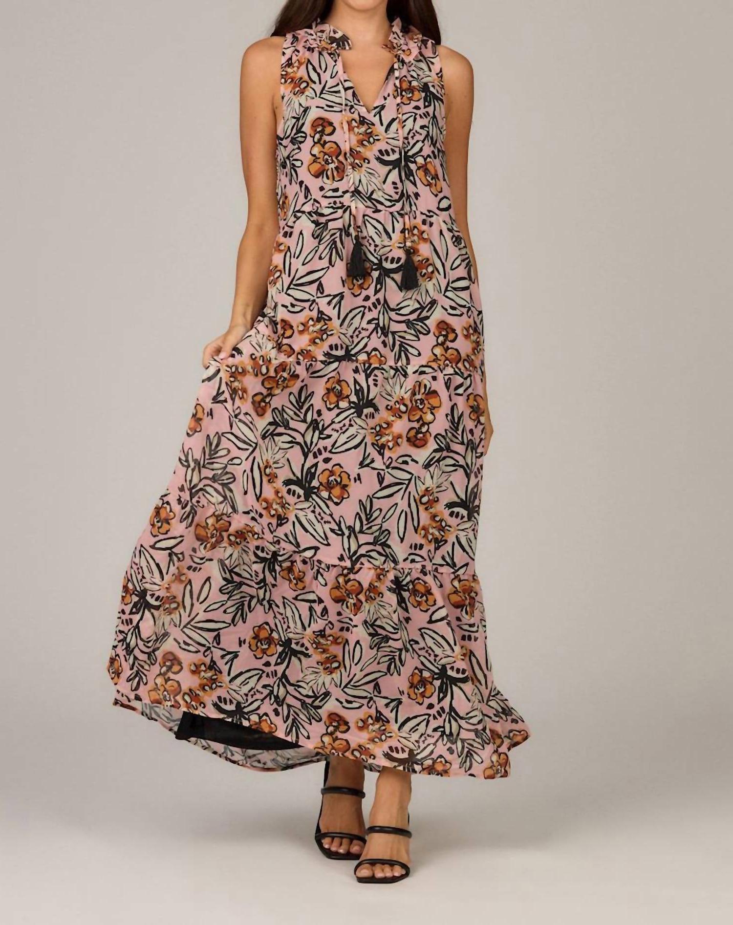 Mudpie Magnolia Maxi Dress Pink - Picture 2 of 7