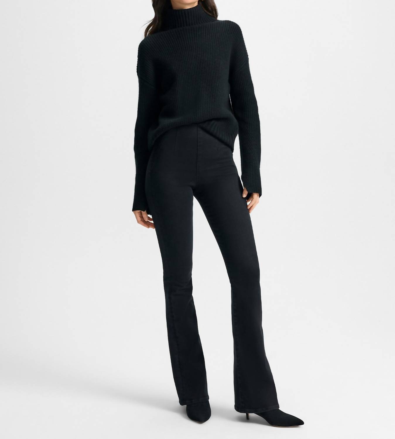 Veronica Beard Beverly Off-Duty High Rise Skinny Jeans Onyx