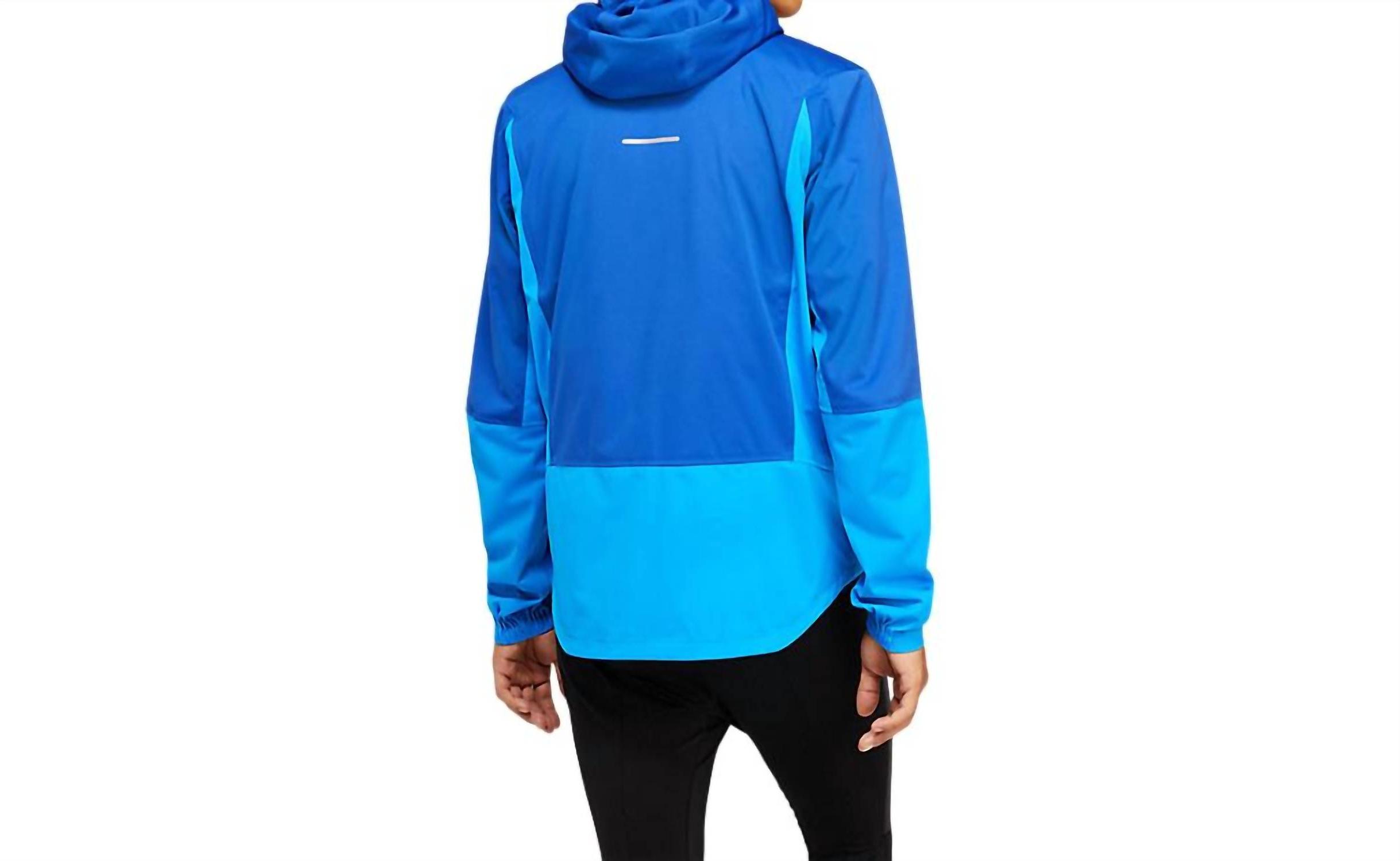 Asics men's winter accelerate jacket ELECTRIC BLUE - Picture 4 of 9