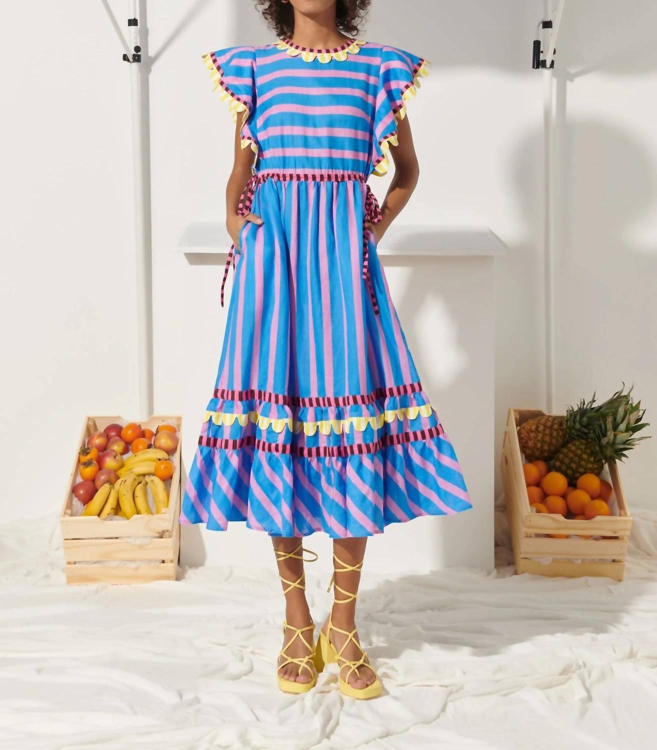 Celia B Candela Midi Dress Blue