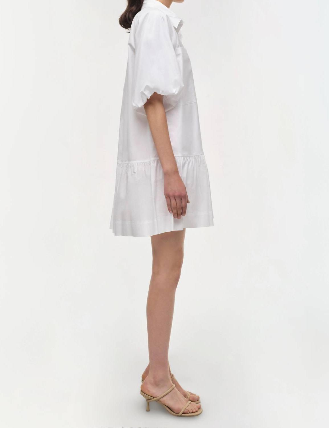 Simkhai Crissy Mini Dress White - Picture 3 of 9