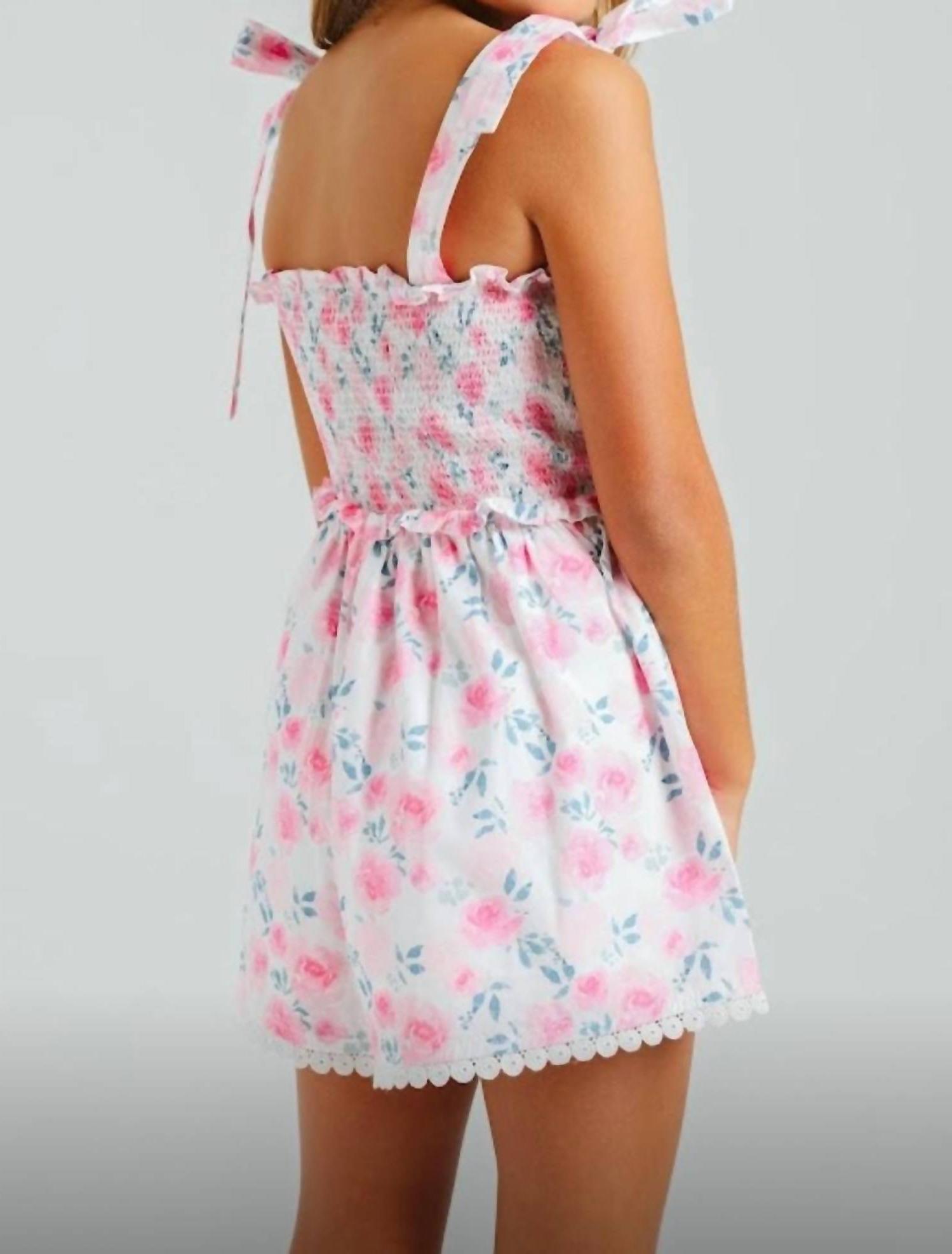 Summer Loving Girl's Shellona Romper Pink - Picture 3 of 13