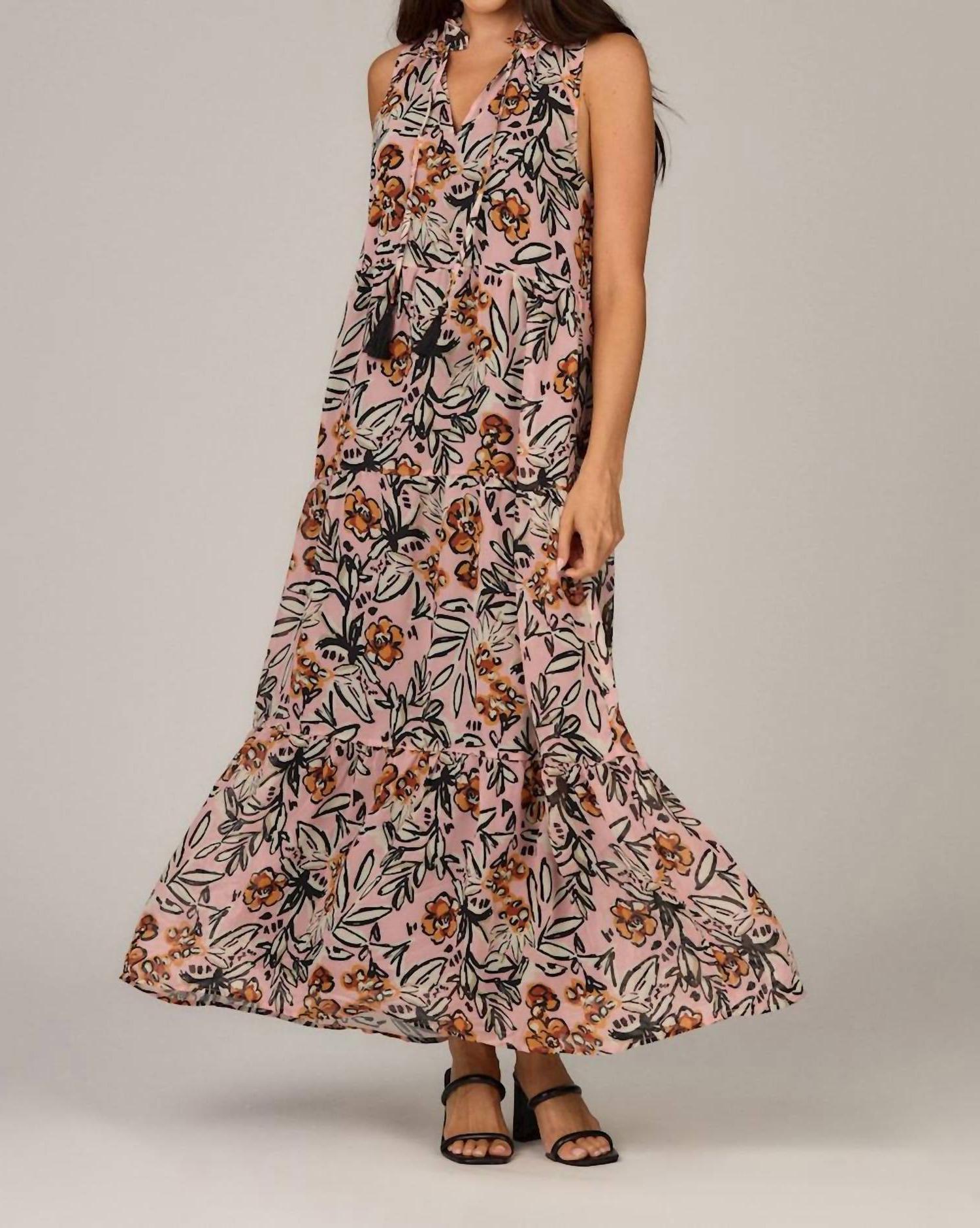 Mudpie Magnolia Maxi Dress Pink - Picture 4 of 7
