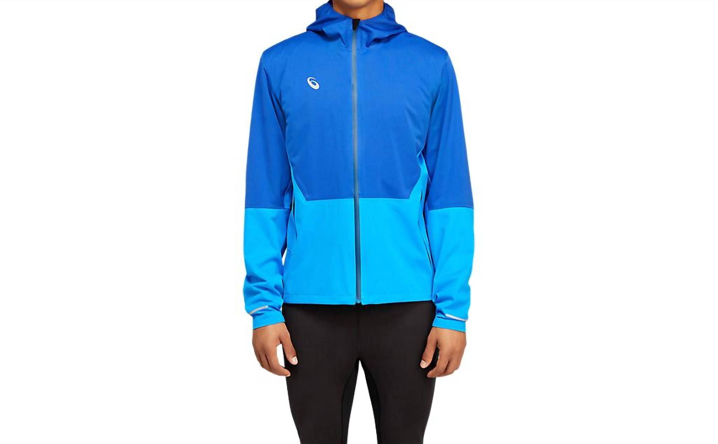 Asics men's winter accelerate jacket ELECTRIC BLUE - Picture 2 of 9