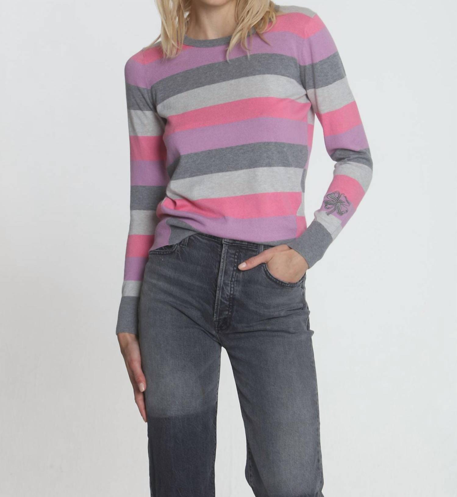Label+Thread Women's Brooke Lucky Stripe Paris/lilac Multi